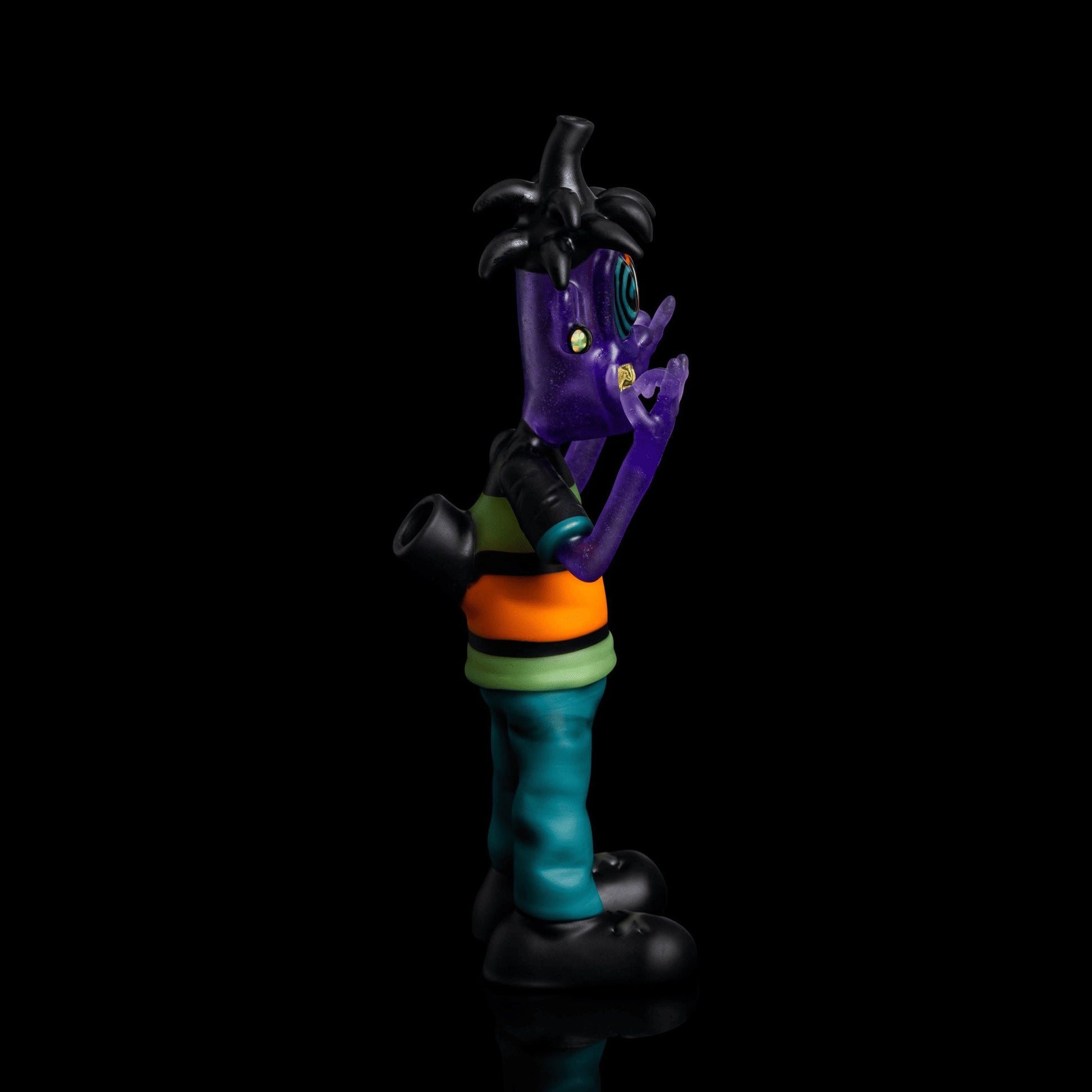 heady art piece - Full Body Tripster w/ Full Mouth Gold Grill by Ryder Glass (2022 Drop)