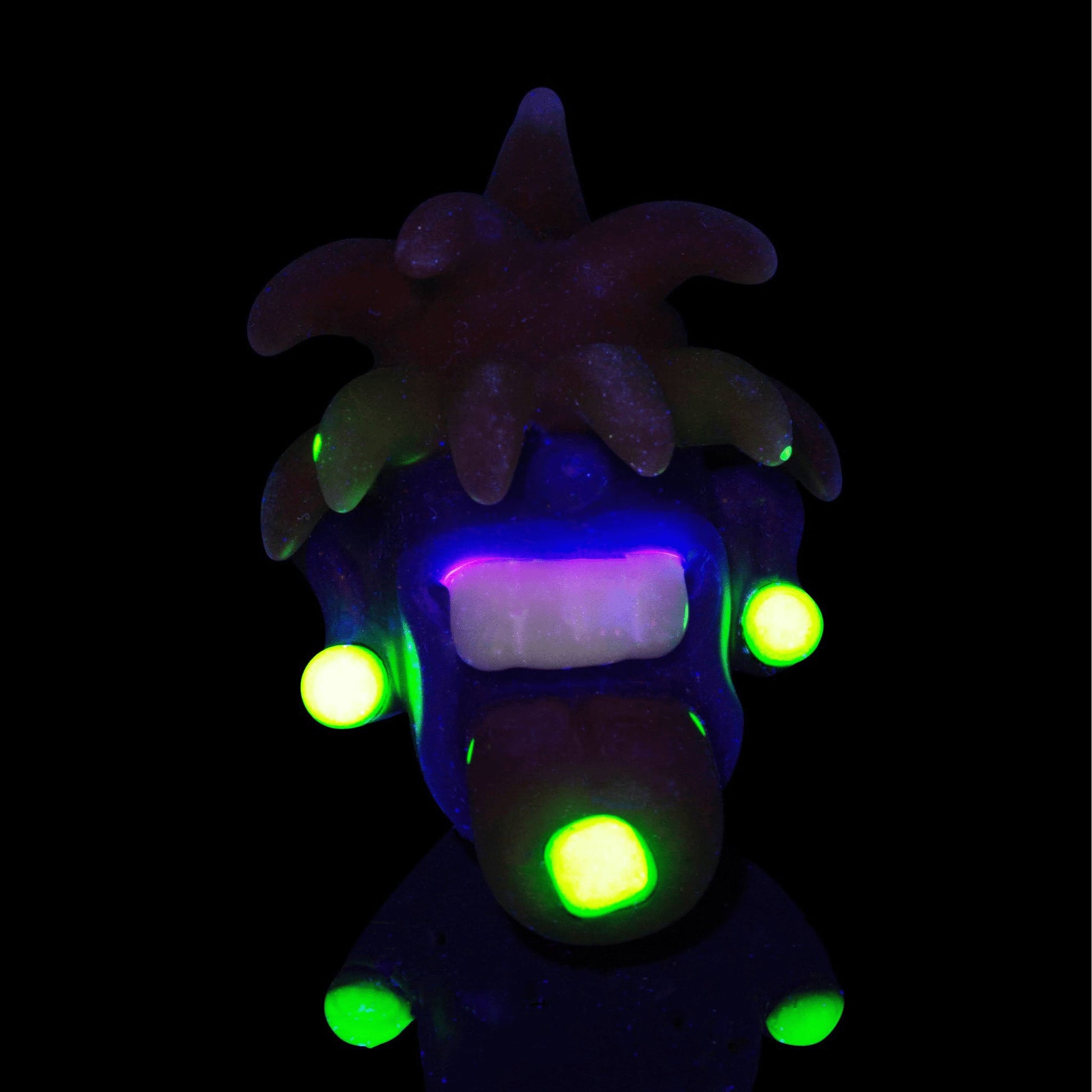 artisan-crafted glass pendant - No Eyed Tripster Pendant (NO #) by Ryder Glass (2022 Drop)