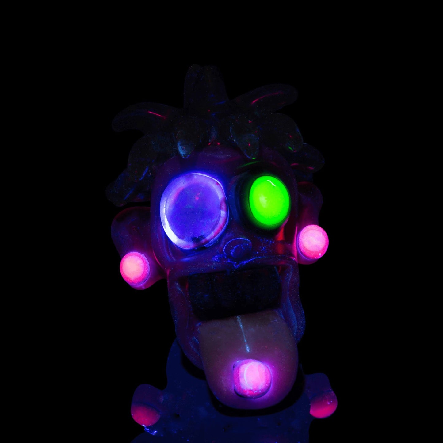 innovative glass pendant - OG Googley Eye w/ 12mm Opal Eye Tripster Pendant #85 by Ryder Glass (2022 Drop)