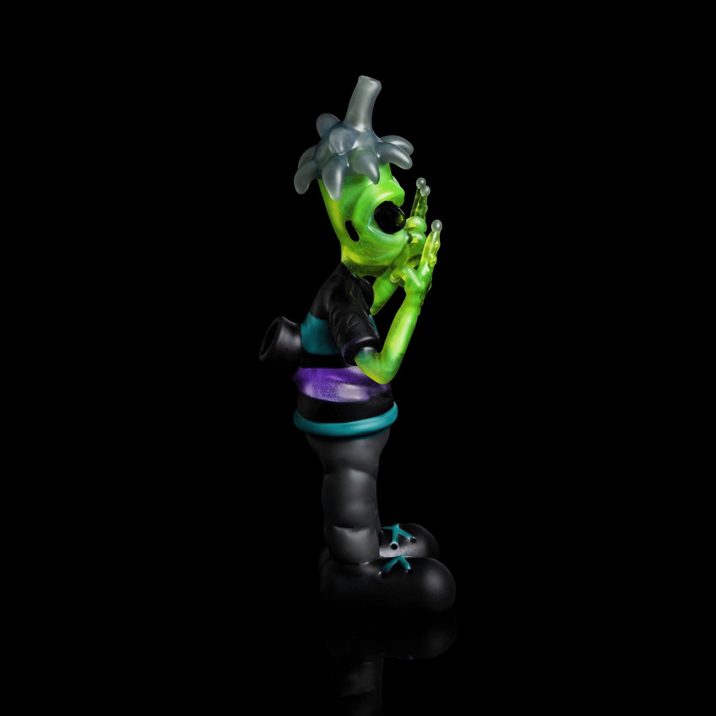 luxurious art piece - Full Body Invader w/ Hair & Opals by Ryder Glass (2022 Drop)