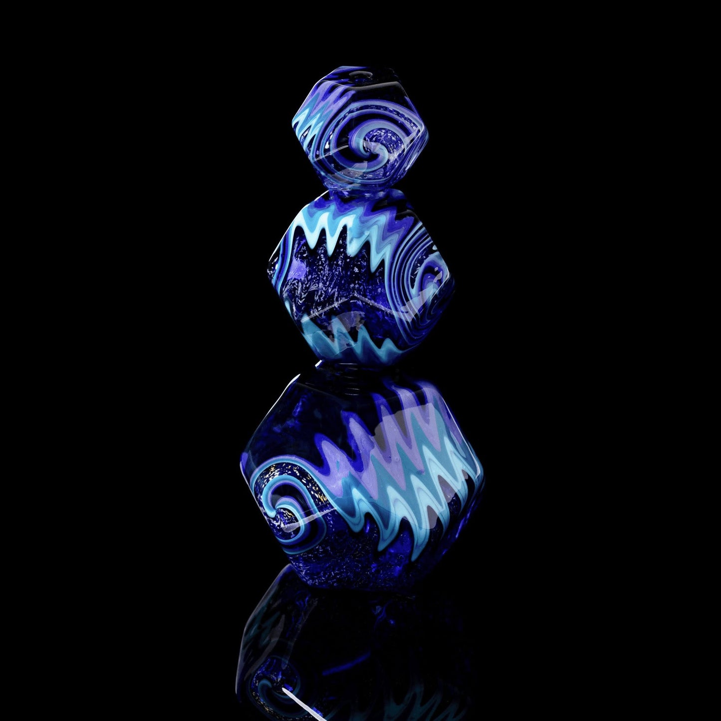 hand-blown design of the Collab Rig by Bhaller Glass x Kuhns Glass (2022 Drop)
