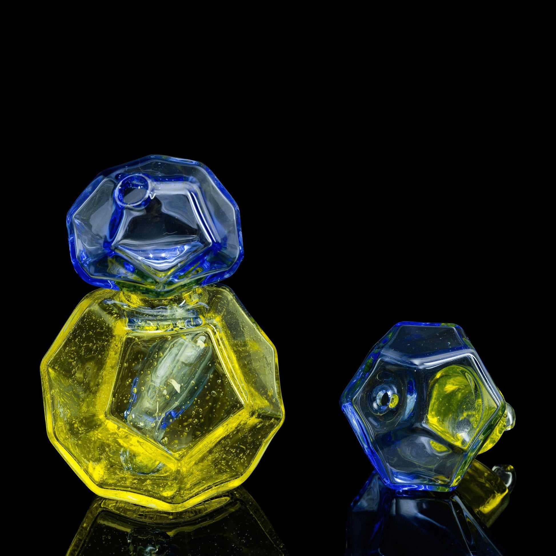 artisan-crafted art piece - Solo Geo Traveler Set (D) by Kuhns Glass (2022 Drop)