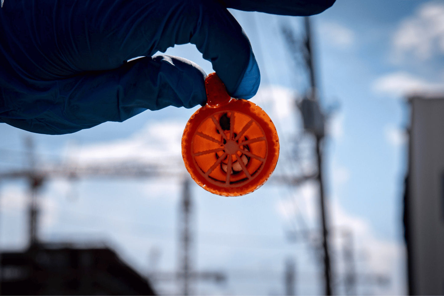 heady glass pendant - Collab Orange Slice Pendant #1 by Lyons x Atomik x GROE (Got The Juice 2022)
