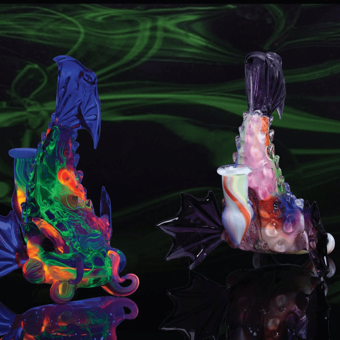 sophisticated art piece - Scribble Shachioko (A) by Hendy Glass x Scomo (2022 Release)