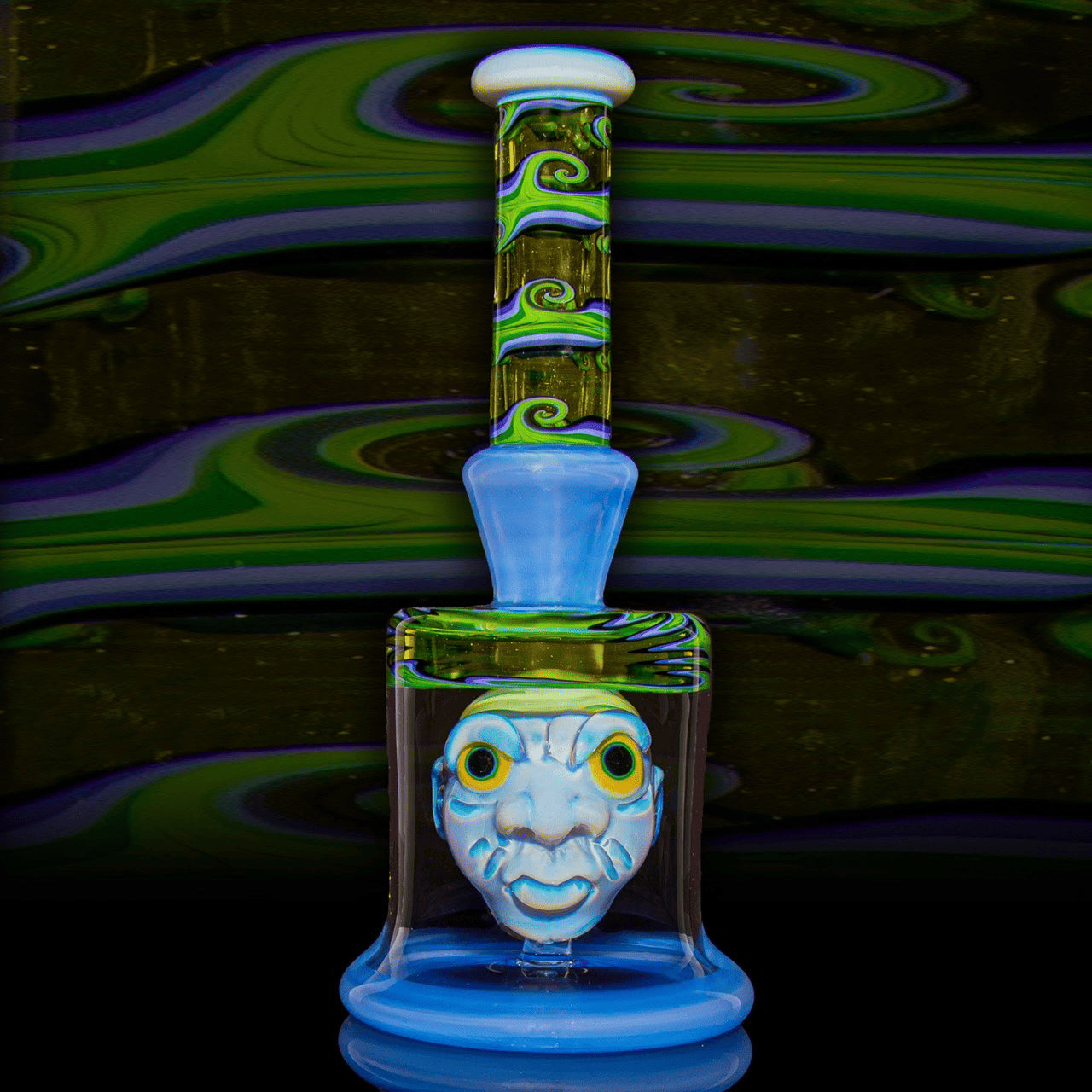 exquisite art piece - Head In A Bottle Collaboration by Mr. Voorhees x Leks Eno