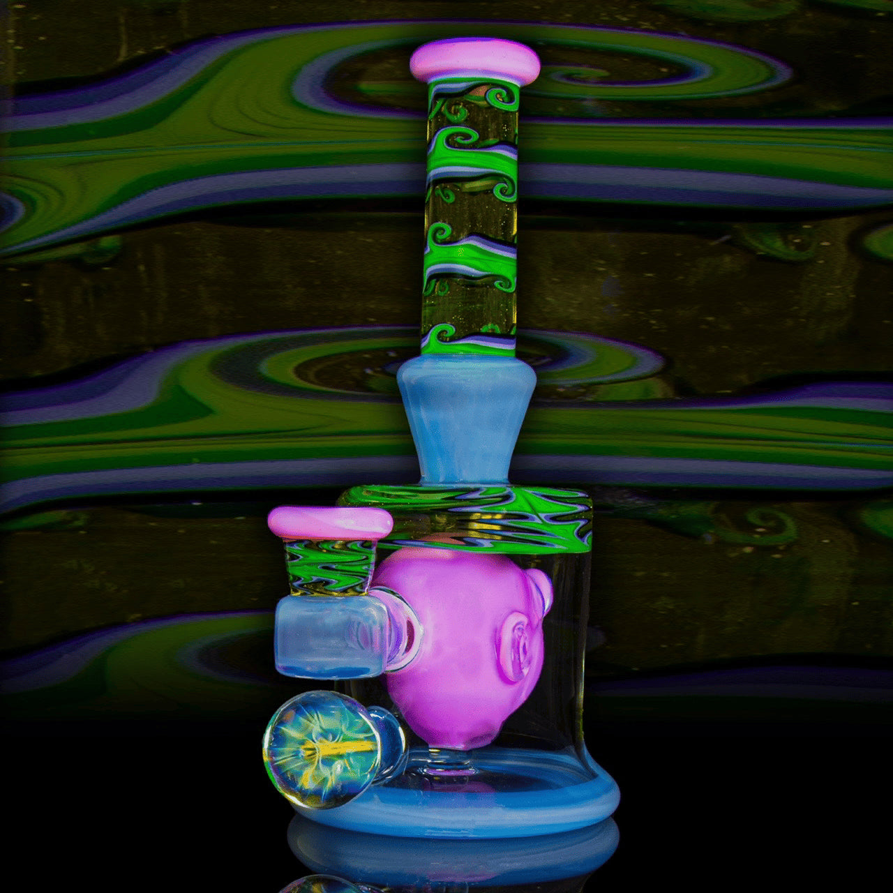 exquisite art piece - Head In A Bottle Collaboration by Mr. Voorhees x Leks Eno