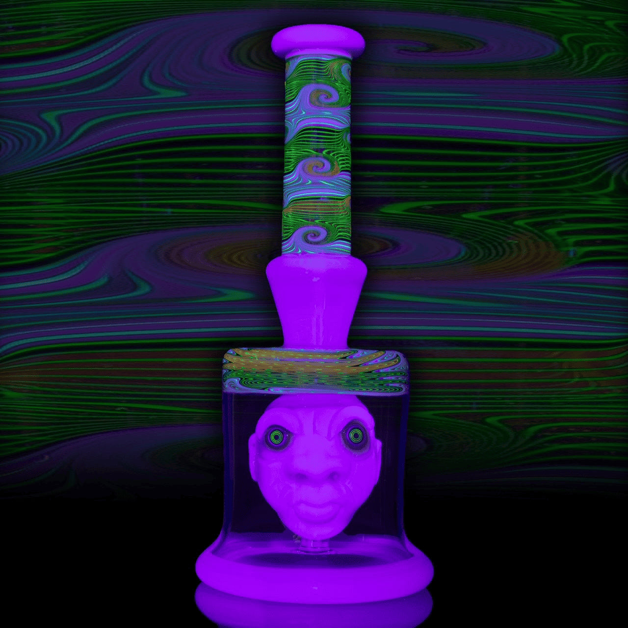 exquisite art piece - Head In A Bottle Collaboration by Mr. Voorhees x Leks Eno