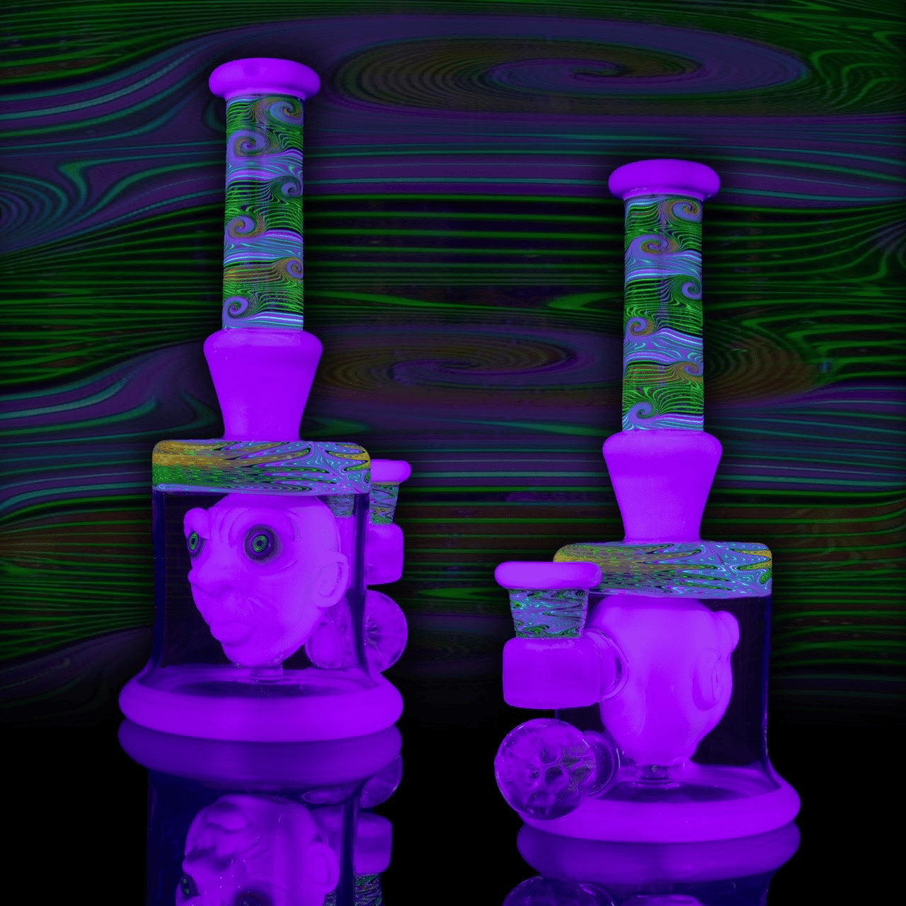 exquisite art piece - Head In A Bottle Collaboration by Mr. Voorhees x Leks Eno