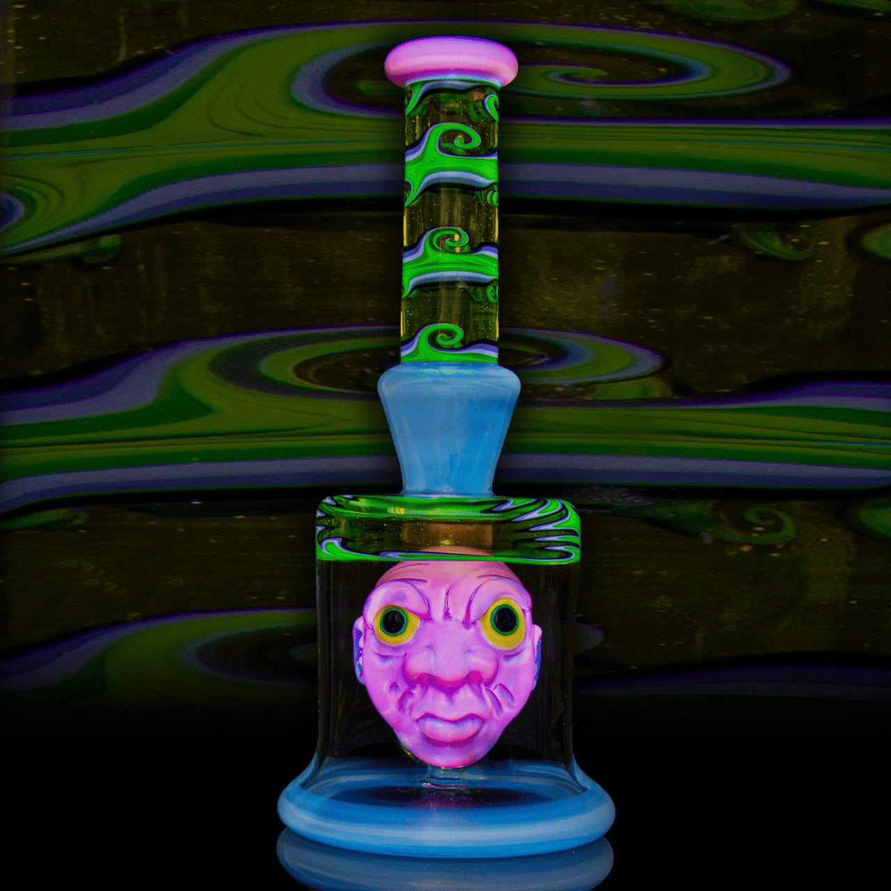 exquisite art piece - Head In A Bottle Collaboration by Mr. Voorhees x Leks Eno
