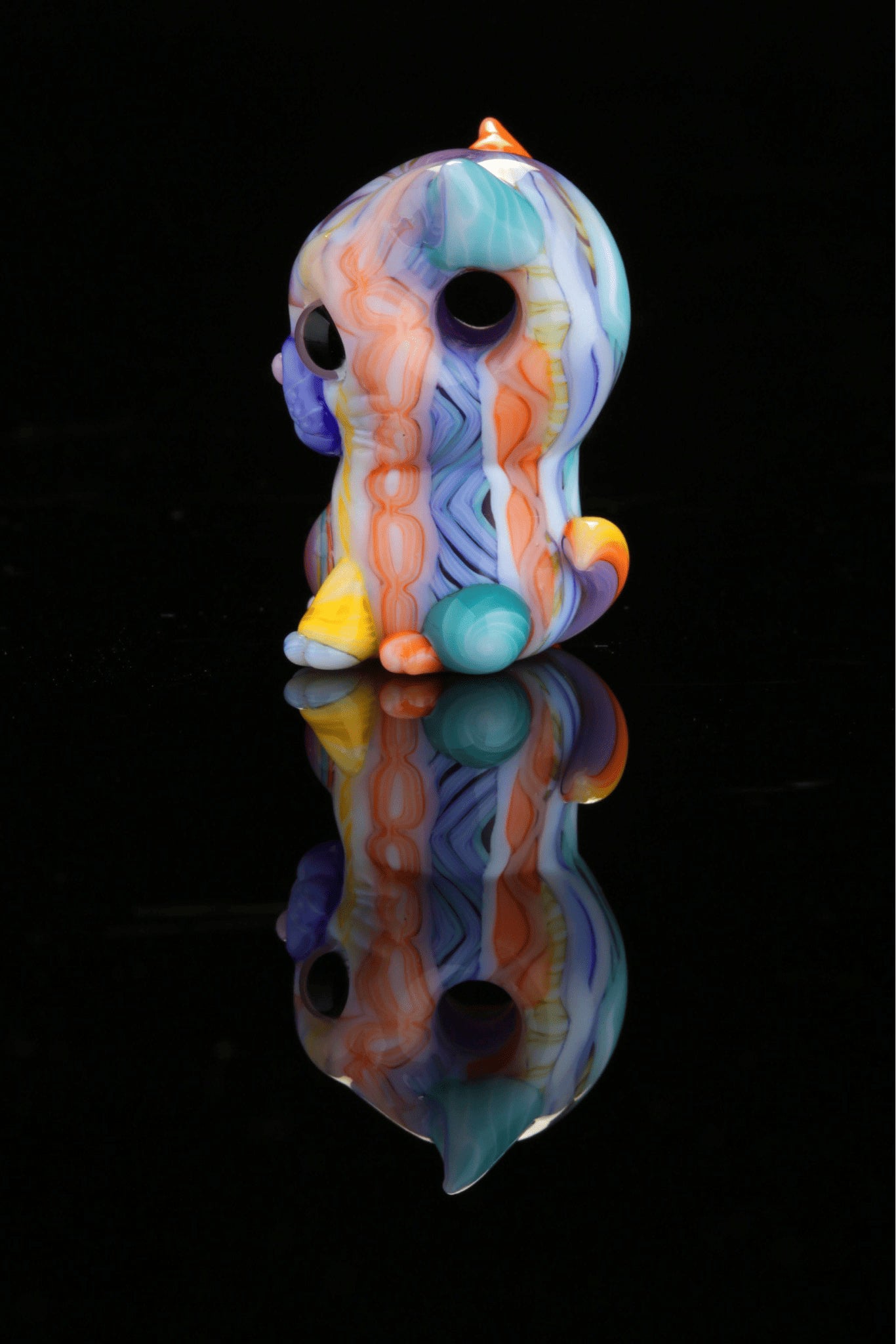 artisan-crafted glass pendant - Kitty Pendant by Trip A x Nathan Belmont (Belmont’s Beast)