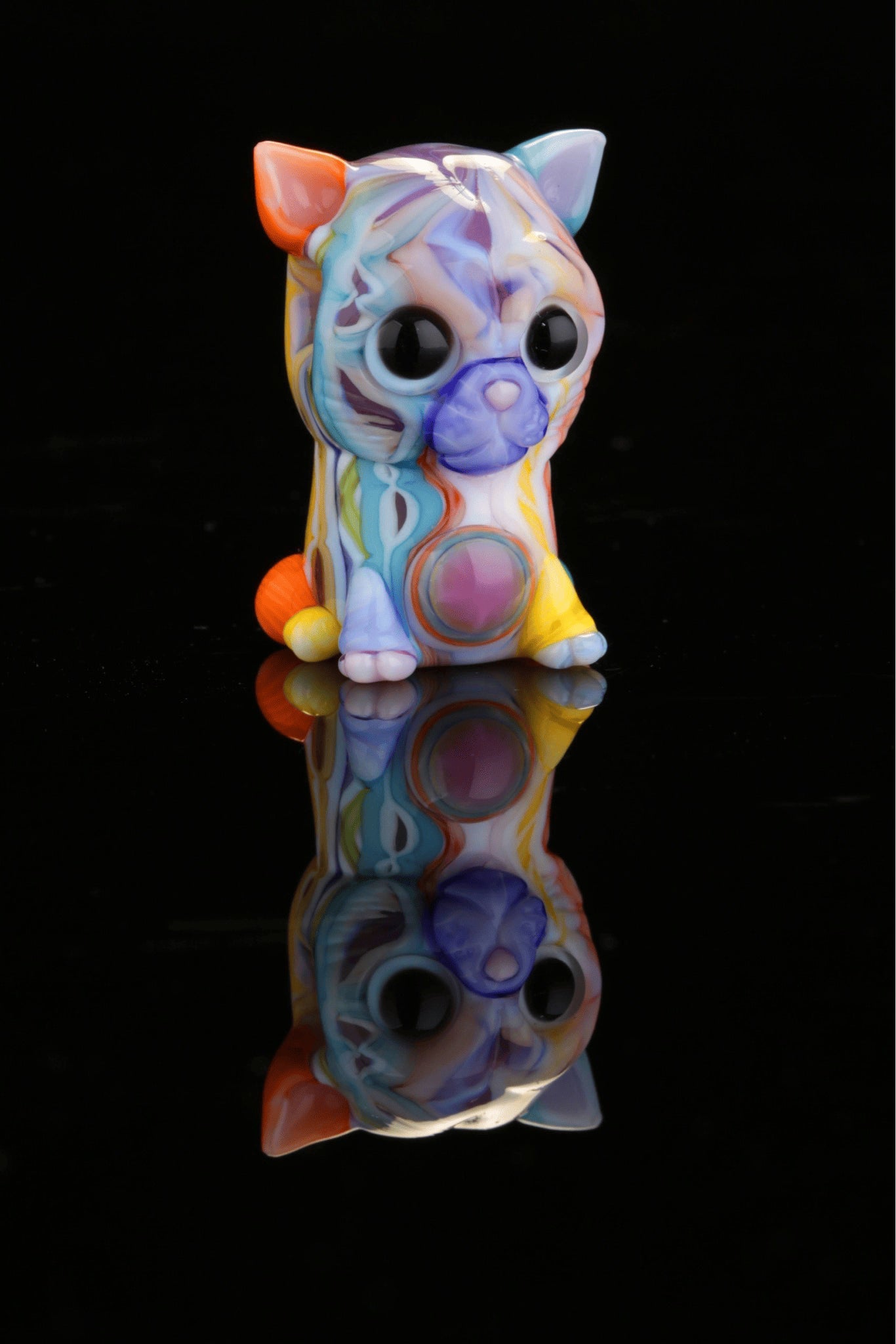 artisan-crafted glass pendant - Kitty Pendant by Trip A x Nathan Belmont (Belmont’s Beast)