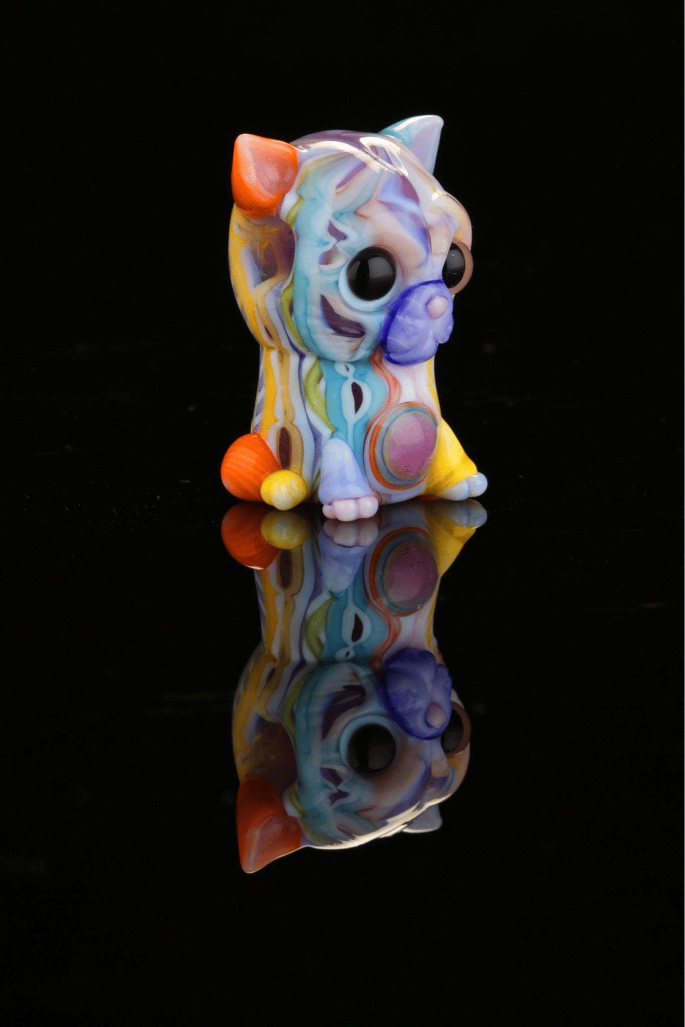 artisan-crafted glass pendant - Kitty Pendant by Trip A x Nathan Belmont (Belmont’s Beast)