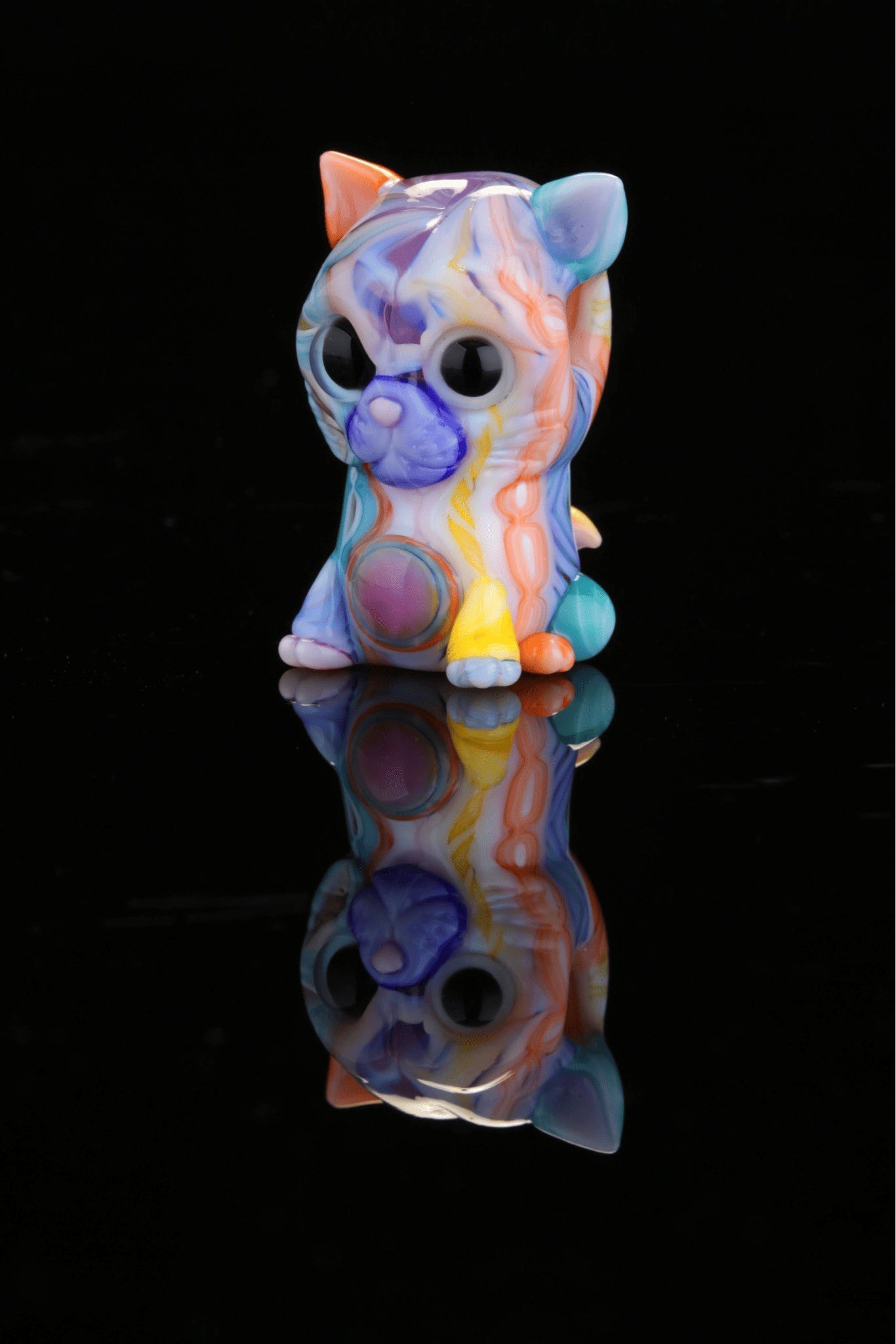 artisan-crafted glass pendant - Kitty Pendant by Trip A x Nathan Belmont (Belmont’s Beast)
