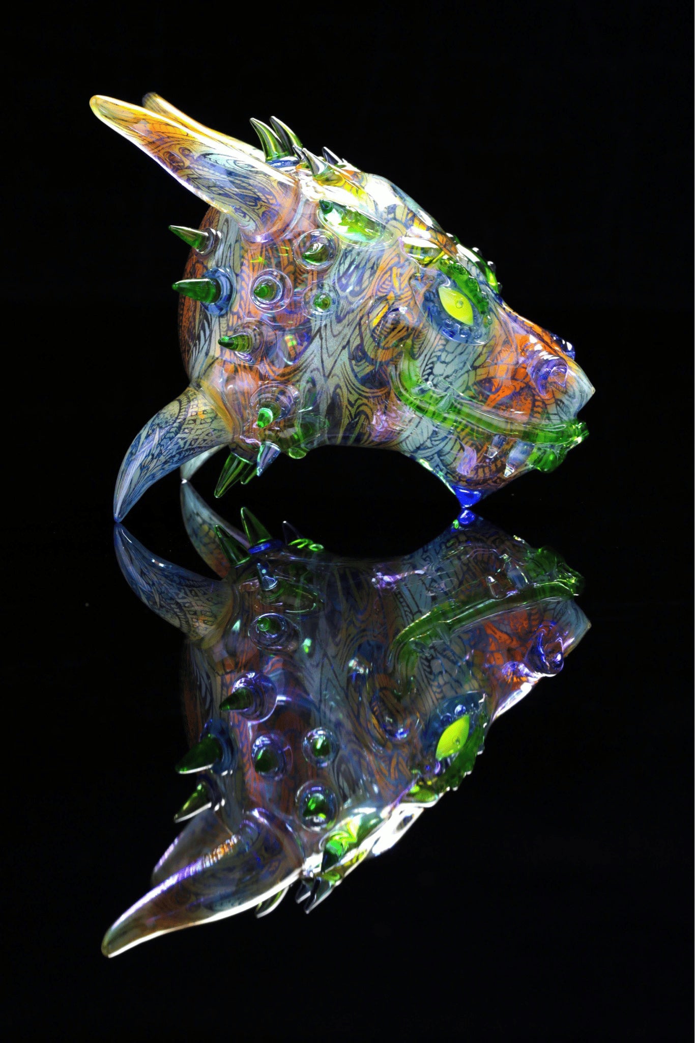 exquisite design of the Dragon Head Rig by OG Tubes x Nathan Belmont (Belmont’s Beast)