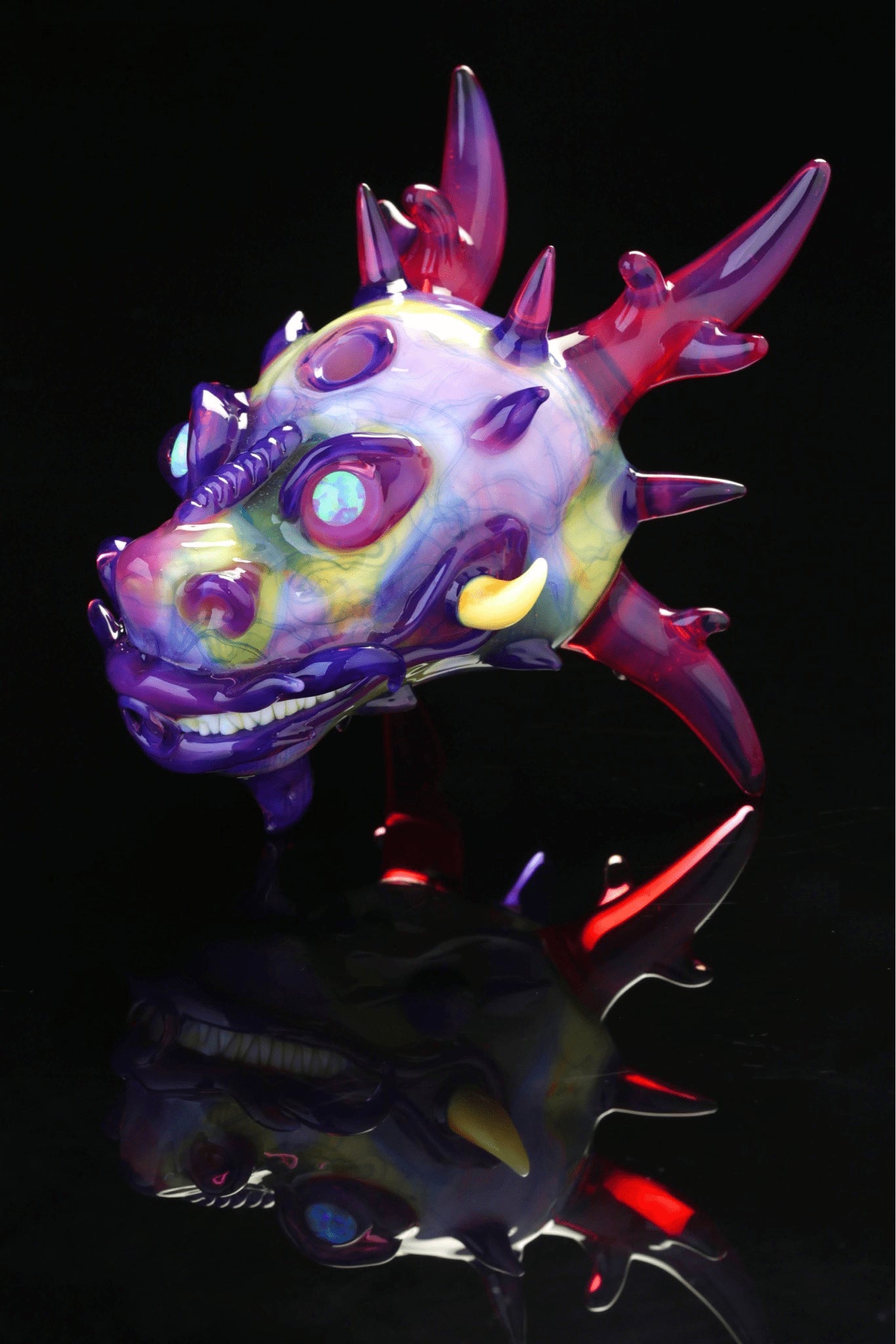 exquisite design of the Scribble Dragon Head Rig by Scomo Moanet x Nathan Belmont (Belmont’s Beasts)