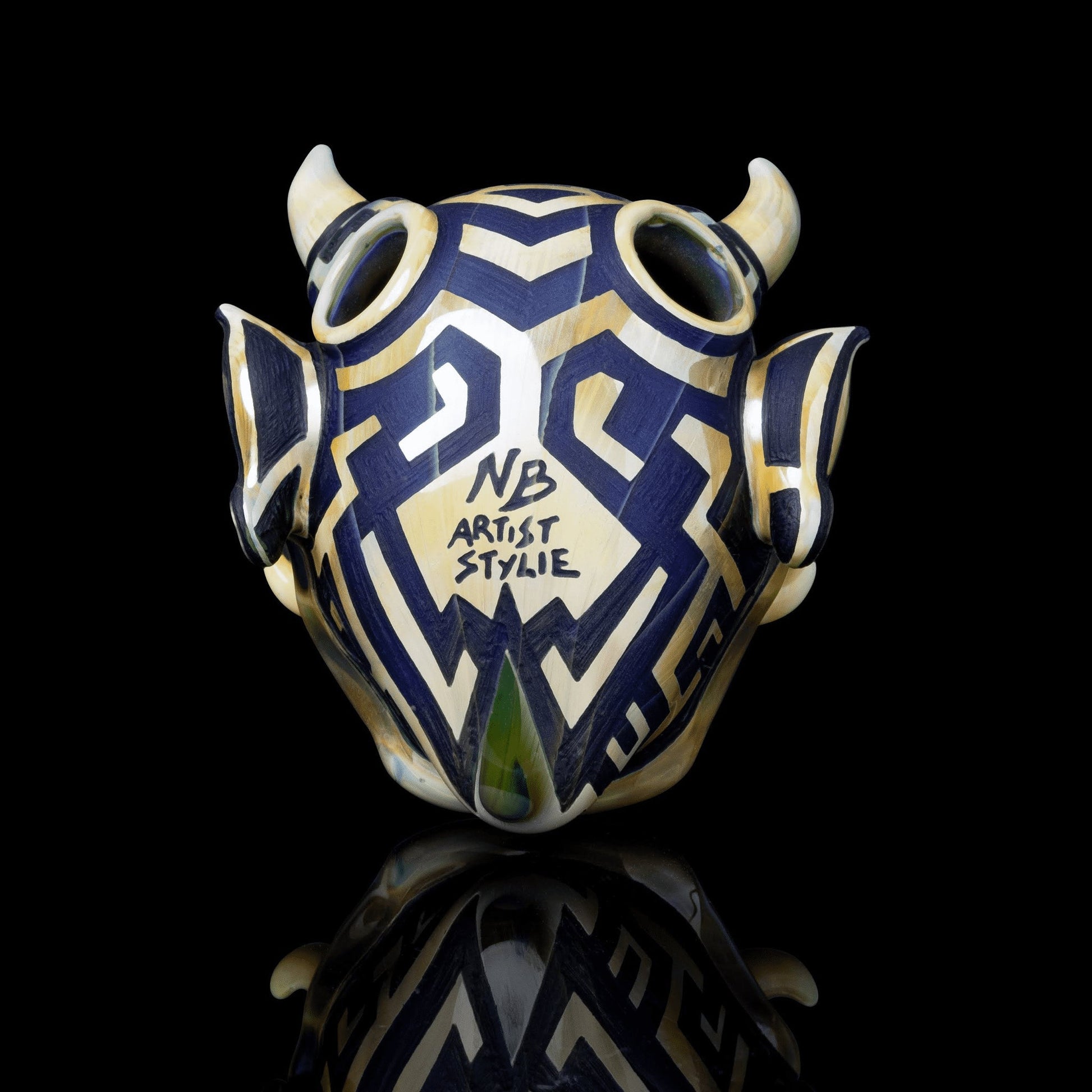 luxurious glass pendant - Oni Pendant by Artist Stylie x Nathan Belmont (Belmont's Beasts)