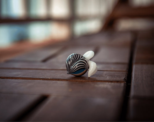artisan-crafted glass pendant - Pantone Peach Pendant (C) by Preston Hanna x Gnarla Carla (2022 Release)