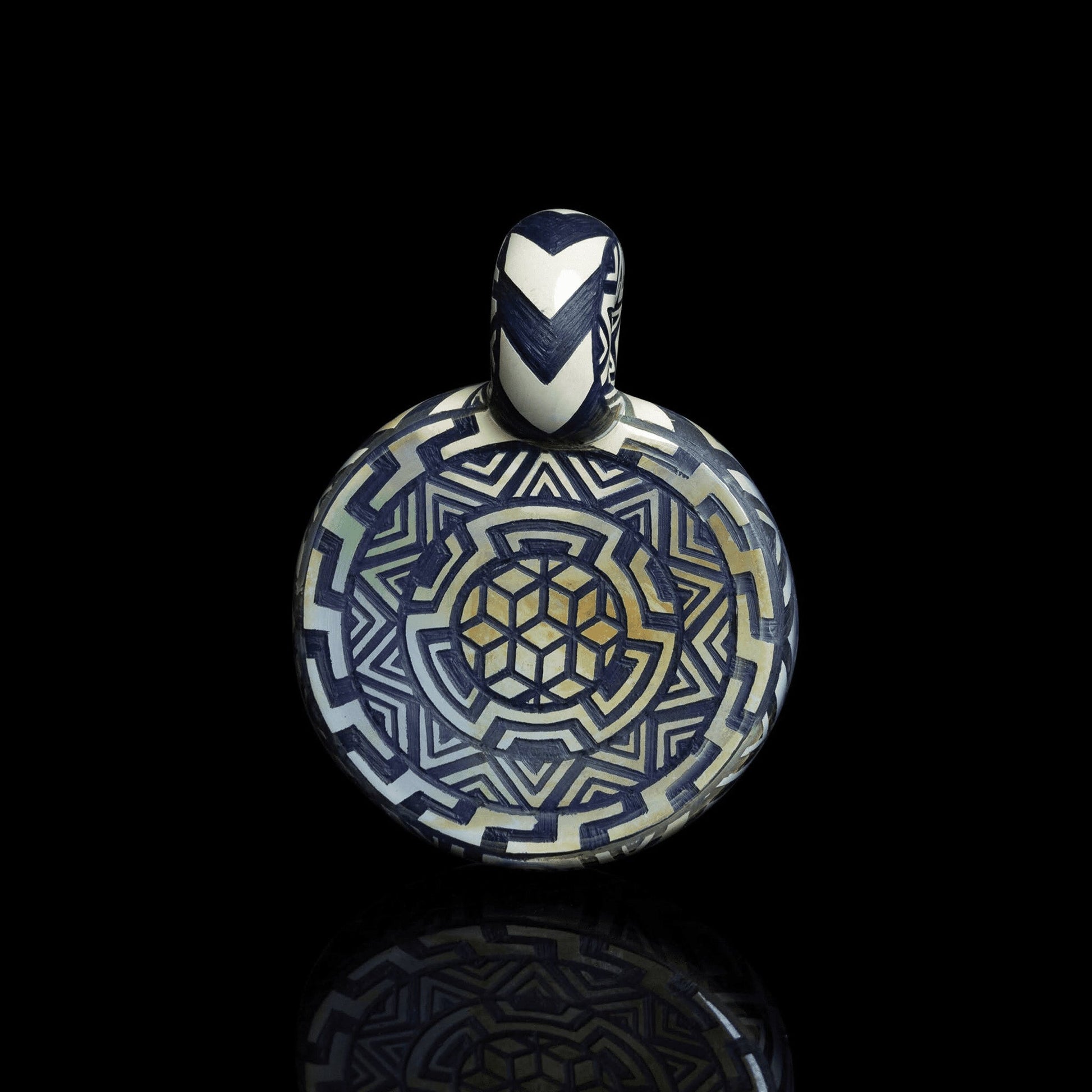 heady glass pendant - Solo Patchwork Slice Pendant by Artist Stylie (2BA x Stylie 2022 Release)