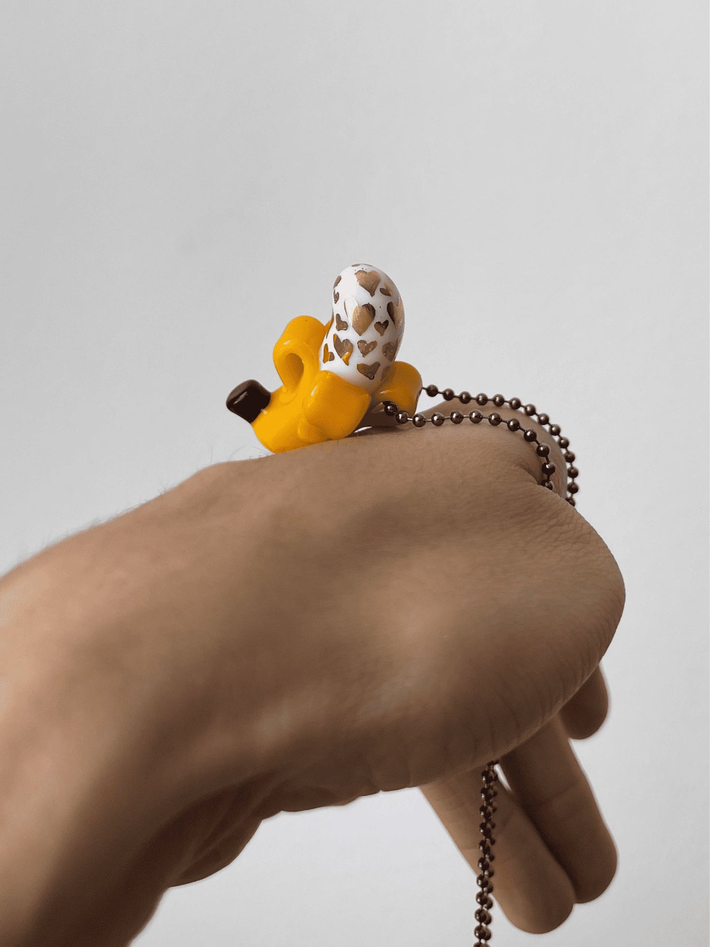 heady glass pendant - Collab Coyle Banana with Gold Hearts Pendant by Sibelley x Coyle (Cyber Punks 2022 Release)