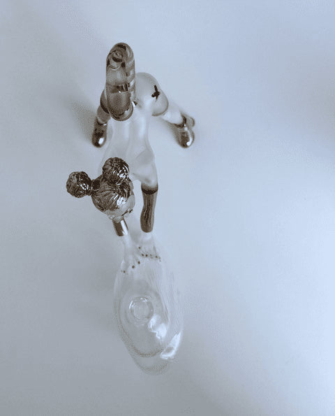 hand-blown design of the Solo Heart Throb Rig by Sibelley (Cyber Punks 2022 Release)
