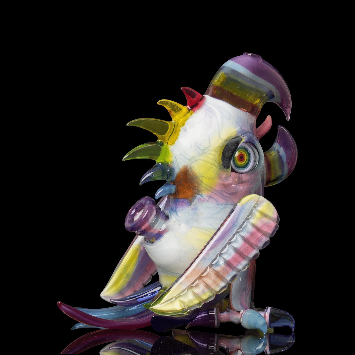 artisan-crafted design of the Collab Double Beaked Macaw Rig by RJ Glass x Scomo Moanet (Scribble Season 2022)
