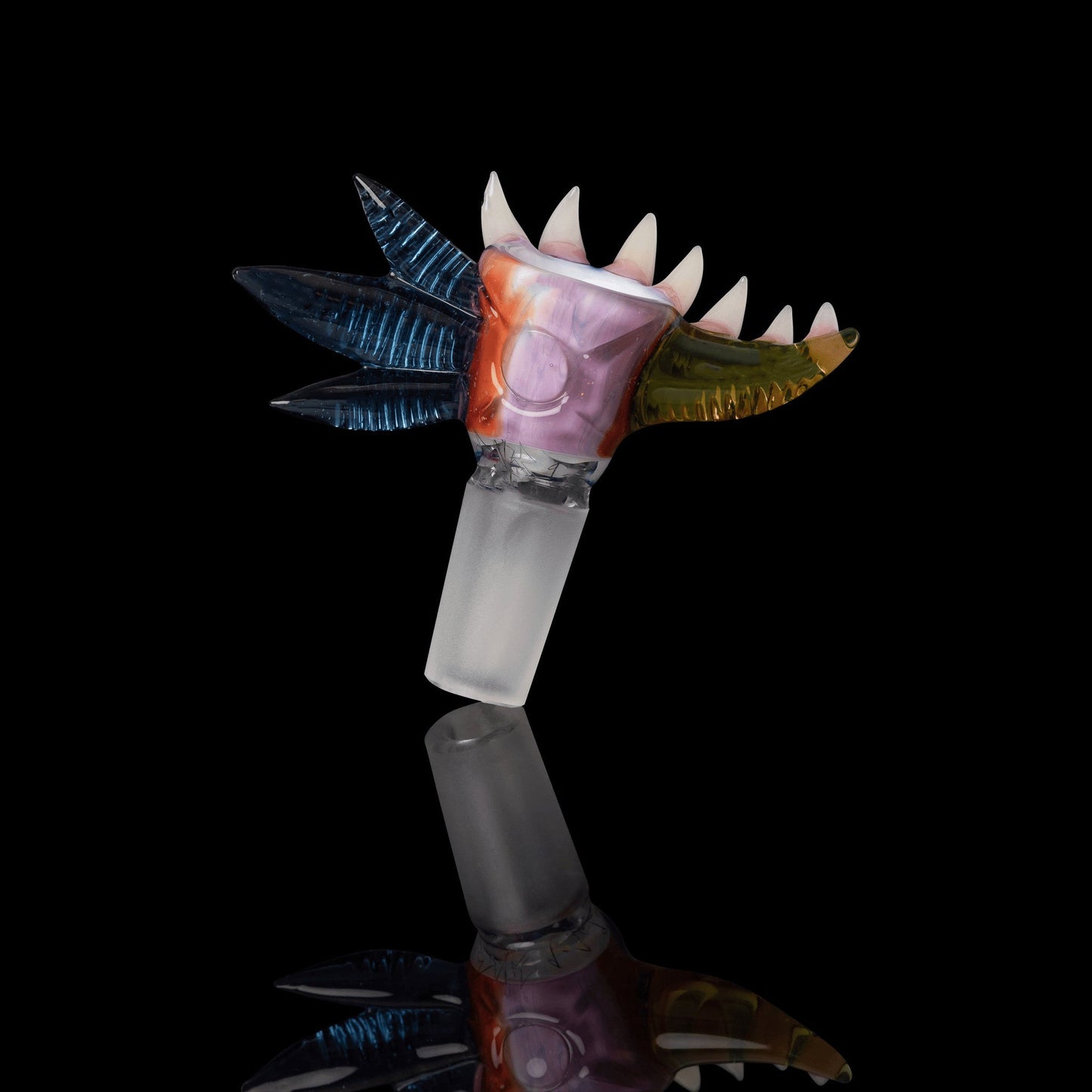 hand-blown art piece - Collab Slide B by Salt Glass x Scomo Moanet (Scribble Season 2022)