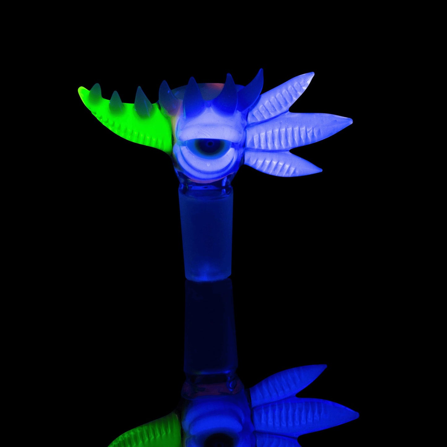 hand-blown art piece - Collab Slide B by Salt Glass x Scomo Moanet (Scribble Season 2022)