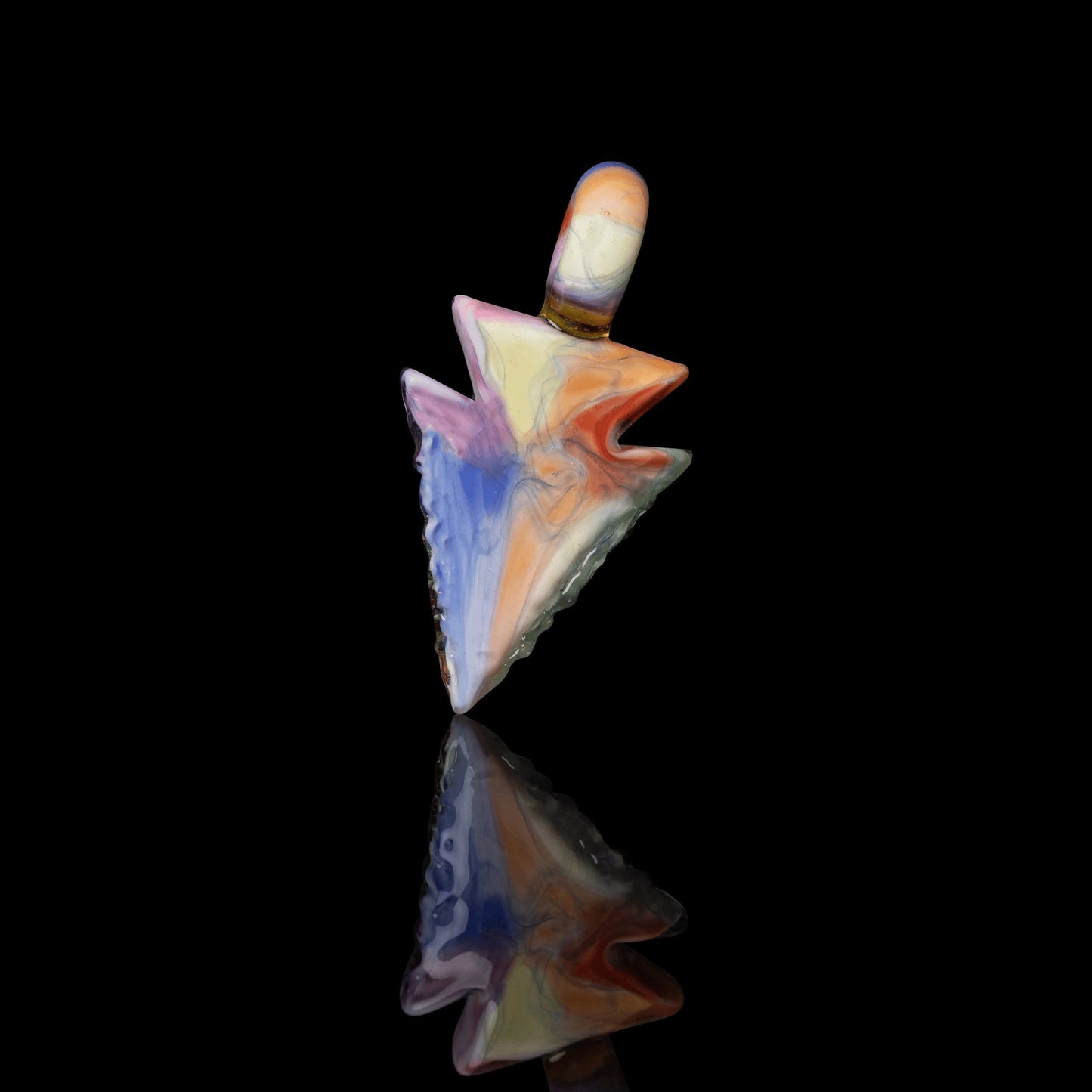 innovative glass pendant - Collab Arrowhead Pendant (C) by Elks That Run x Scomo Moanet (Scribble Season 2022)
