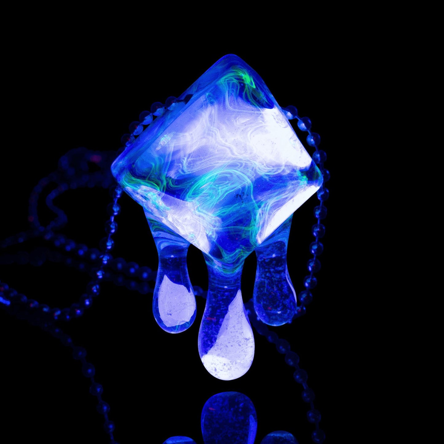 hand-blown glass pendant - Collab Pendant (B) by Chaka x Scomo Moanet (Scribble Season 2022)