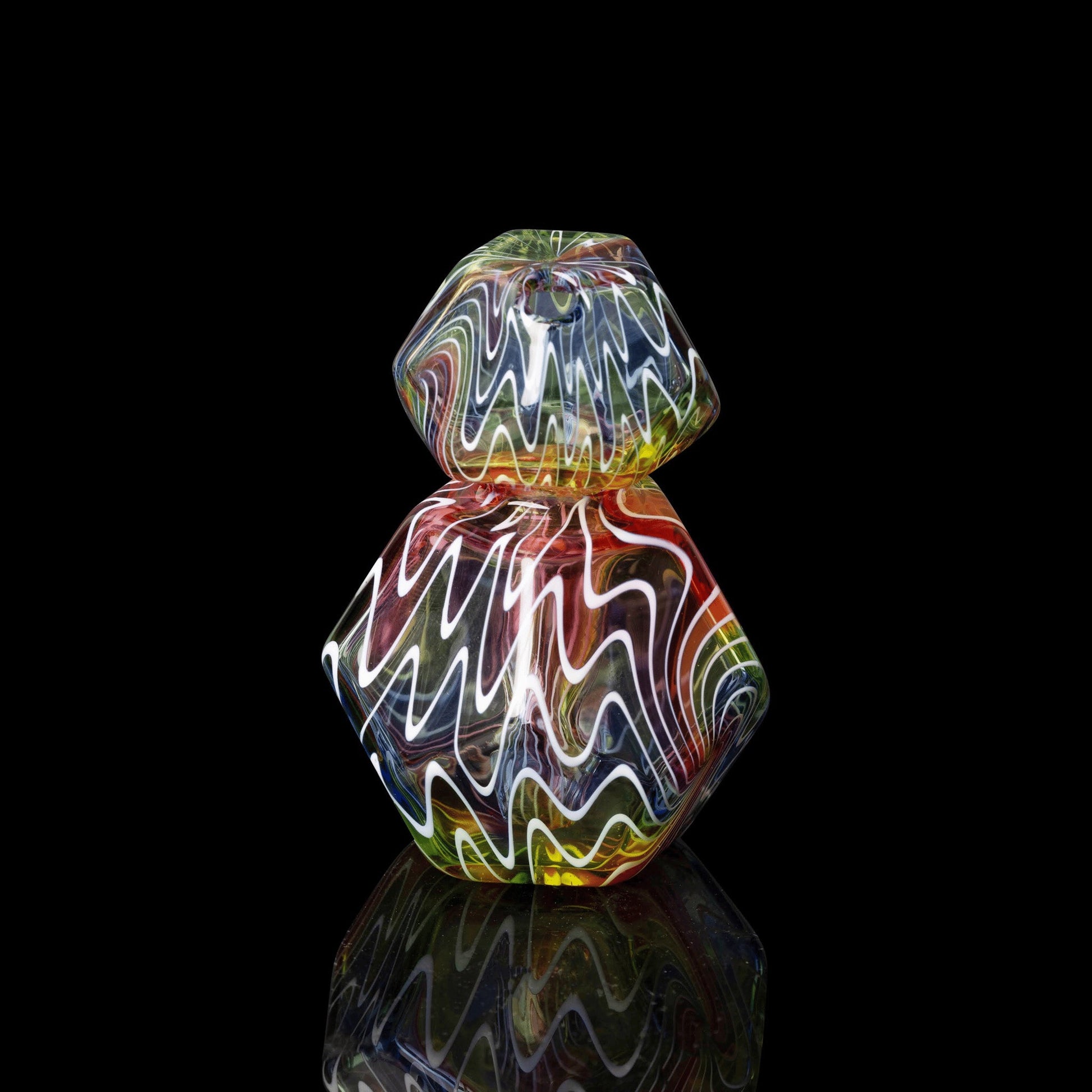heady art piece - Collab Geo Traveler by Kuhns Glass x Karma Glass (Rainbow Equinox 2022)