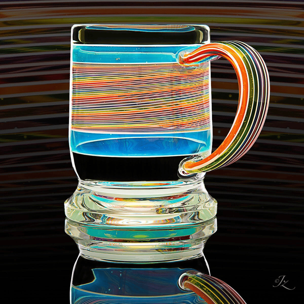 hand-blown art piece - Coffee Mug Collaboration by Karma Glass x Stephan Peirce (Coffee + Colada 2022)