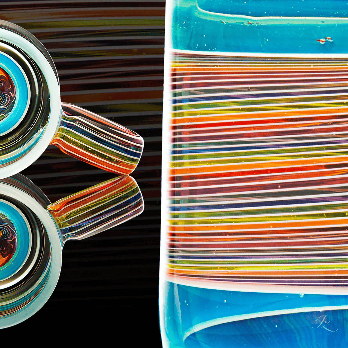 hand-blown art piece - Coffee Mug Collaboration by Karma Glass x Stephan Peirce (Coffee + Colada 2022)