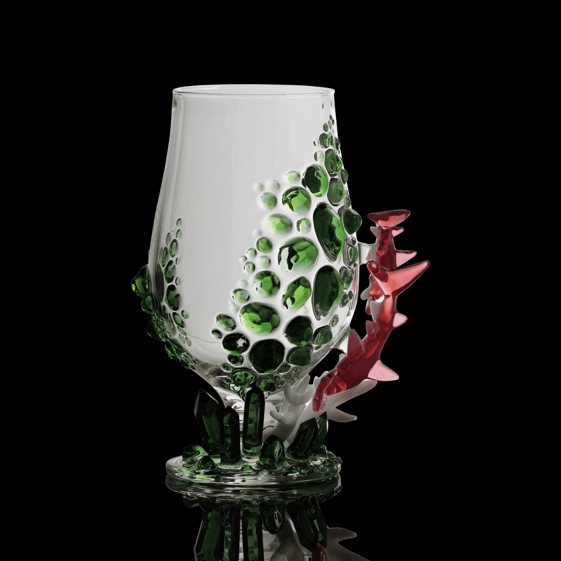 luxurious design of the Aquatic Crystals Tulip Cup by Liz Wright x Northern Waters Glass (SCOPE 2022)