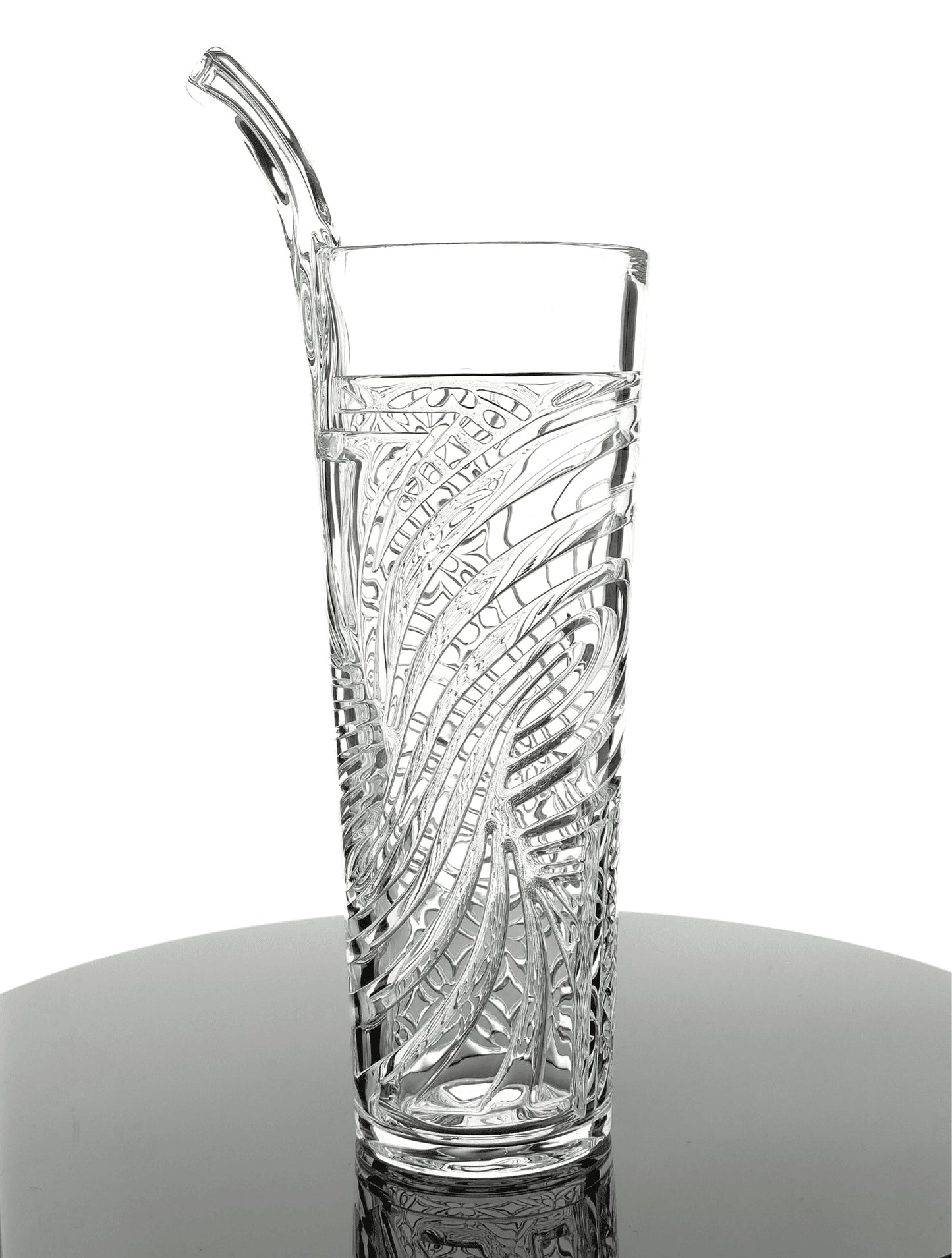 artisan-crafted art piece - Avant Swirl Clear Cup by Avant-Garde (SCOPE 2022)