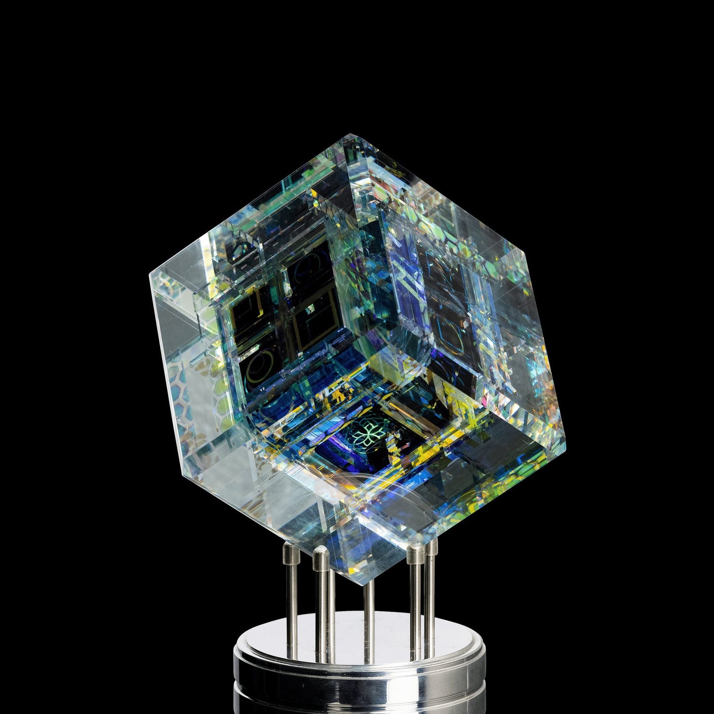artisan-crafted art piece - Boombox Cube by Dan Barto (SCOPE 2022)