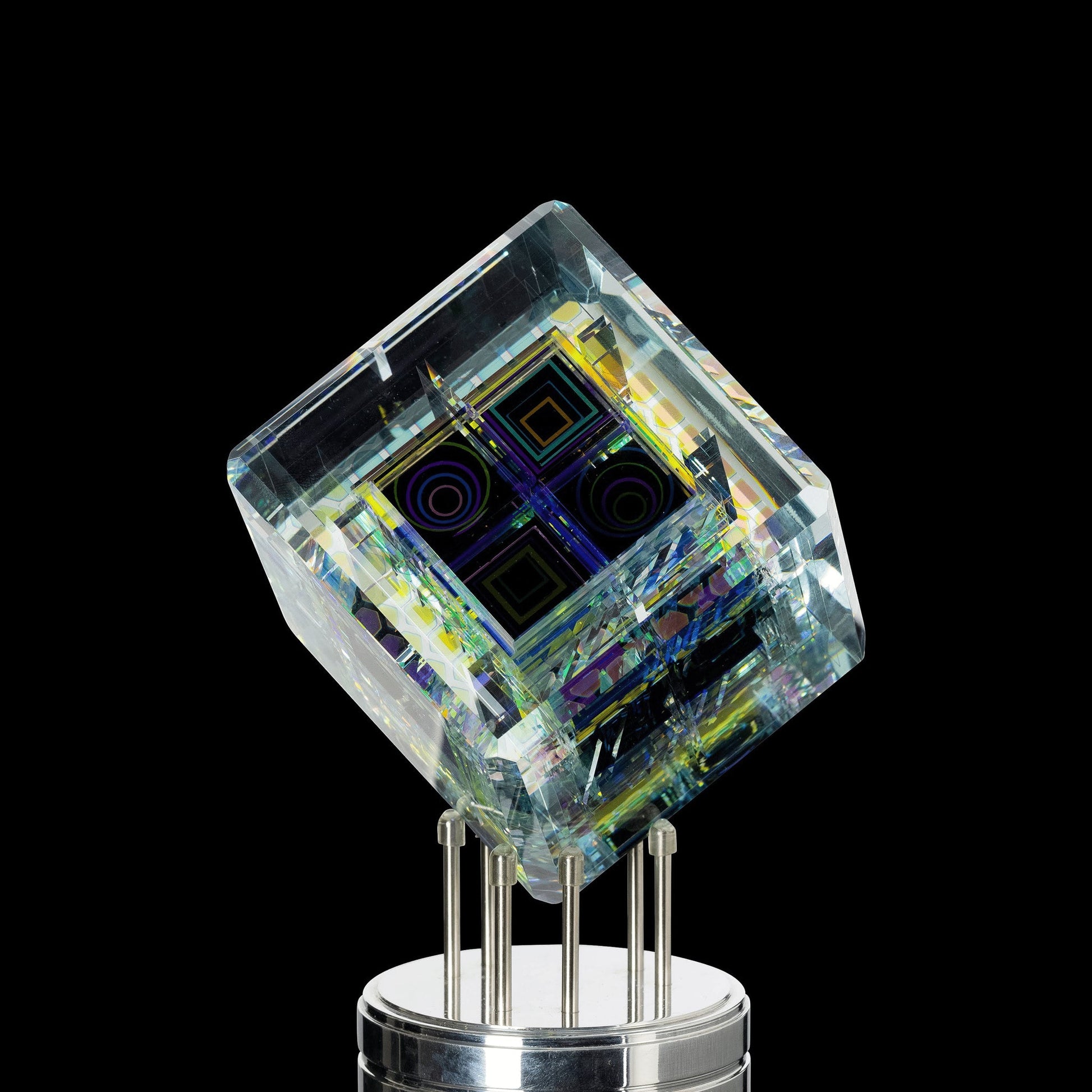 artisan-crafted art piece - Boombox Cube by Dan Barto (SCOPE 2022)