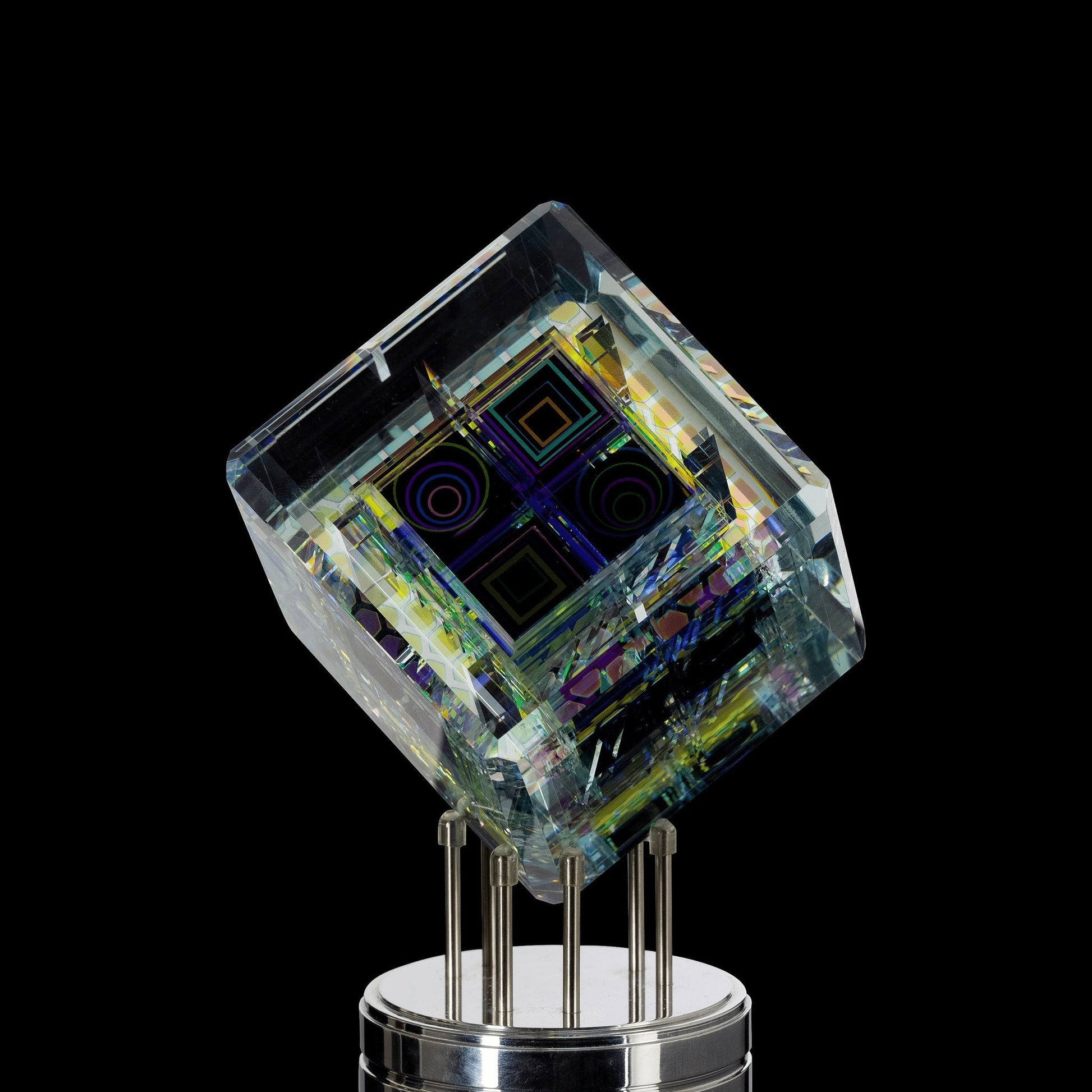 artisan-crafted art piece - Boombox Cube by Dan Barto (SCOPE 2022)