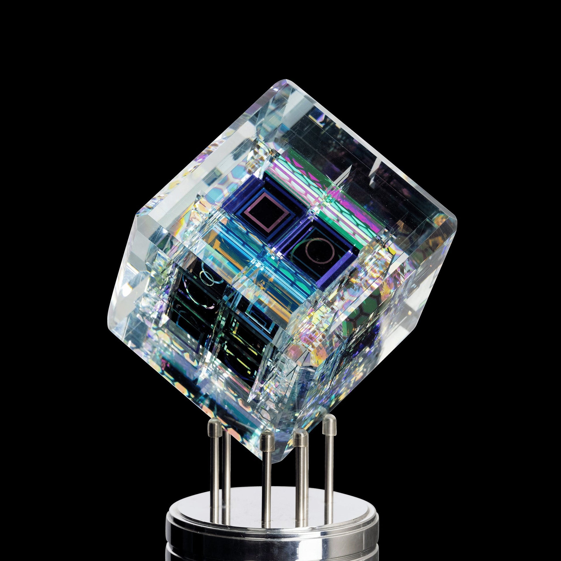 artisan-crafted art piece - Boombox Cube by Dan Barto (SCOPE 2022)