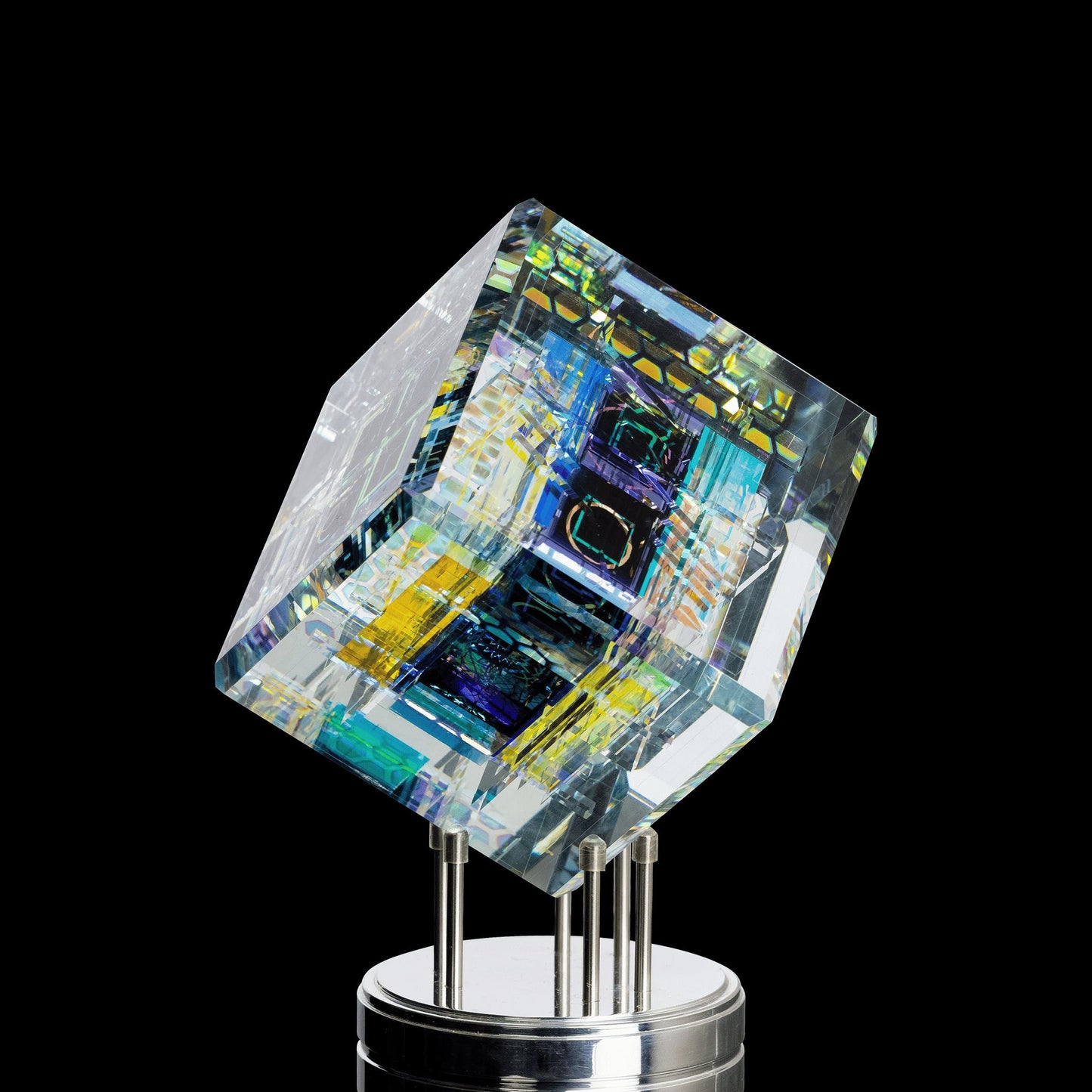 artisan-crafted art piece - Boombox Cube by Dan Barto (SCOPE 2022)