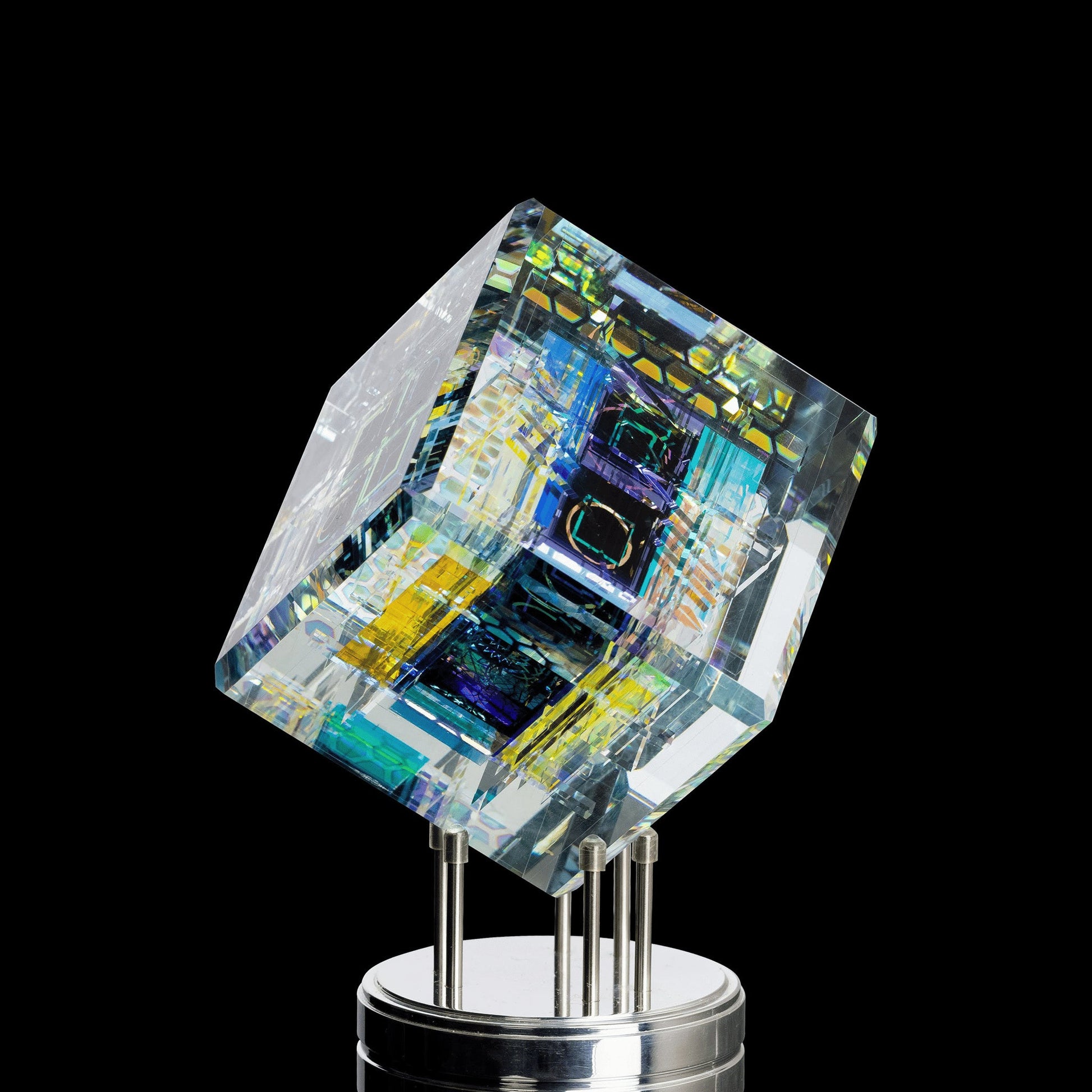artisan-crafted art piece - Boombox Cube by Dan Barto (SCOPE 2022)