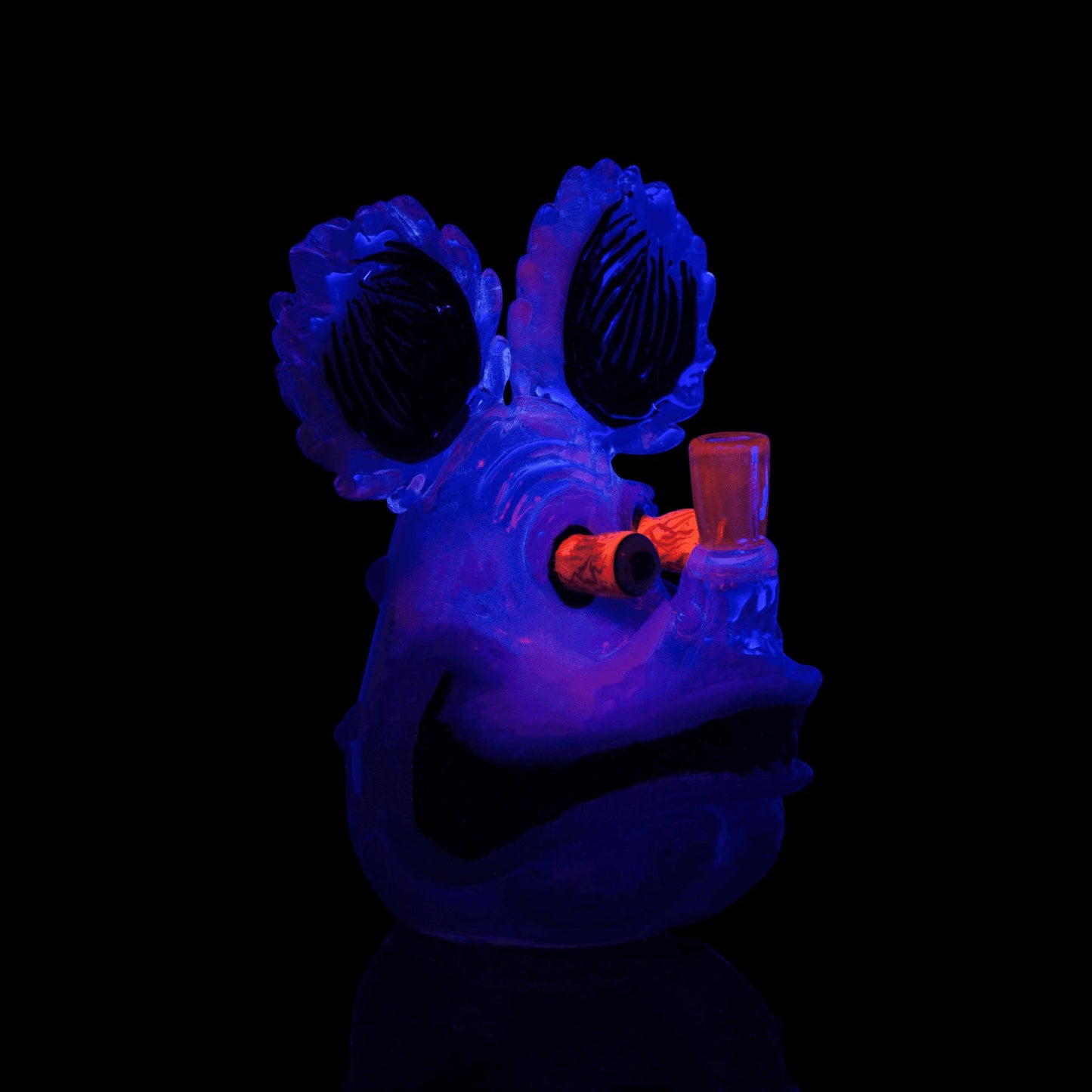 artisan-crafted art piece - Rat Fink Head by Rocko Glass (SCOPE 2022)