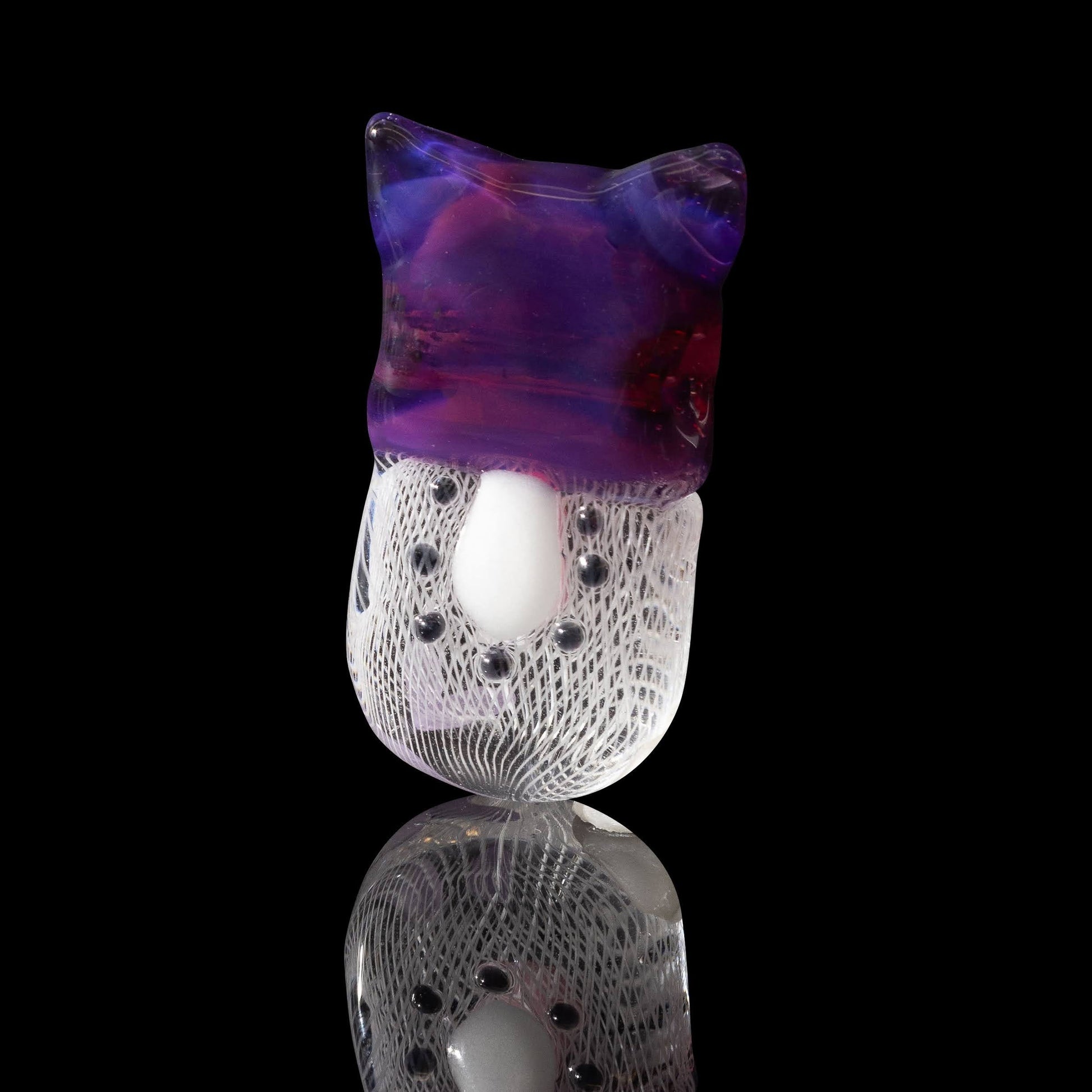 artisan-crafted glass pendant - Kiwi Kitty Pendant by Blue Soldier x Sakibomb (2023)
