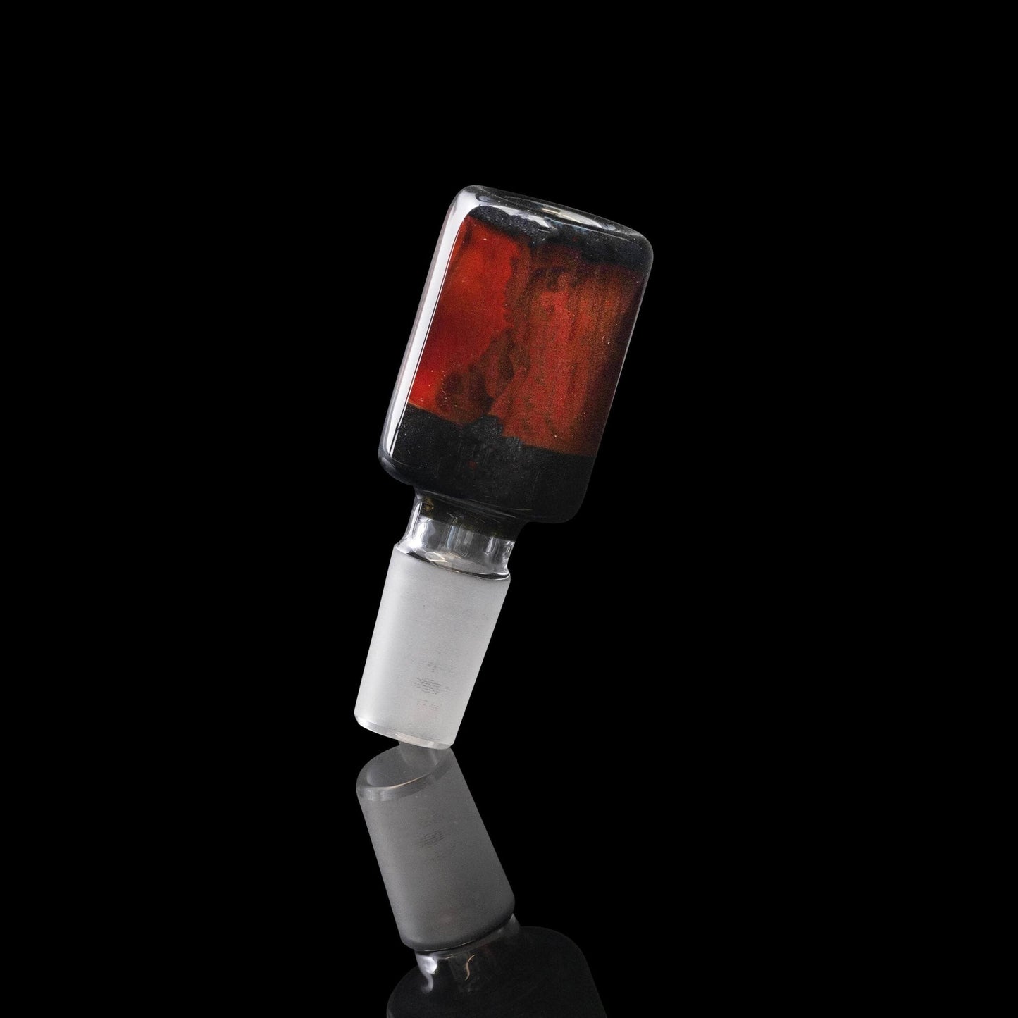 sophisticated art piece - Wood Grain Pyramid Beaker by Gobs Glass (2023 Release)