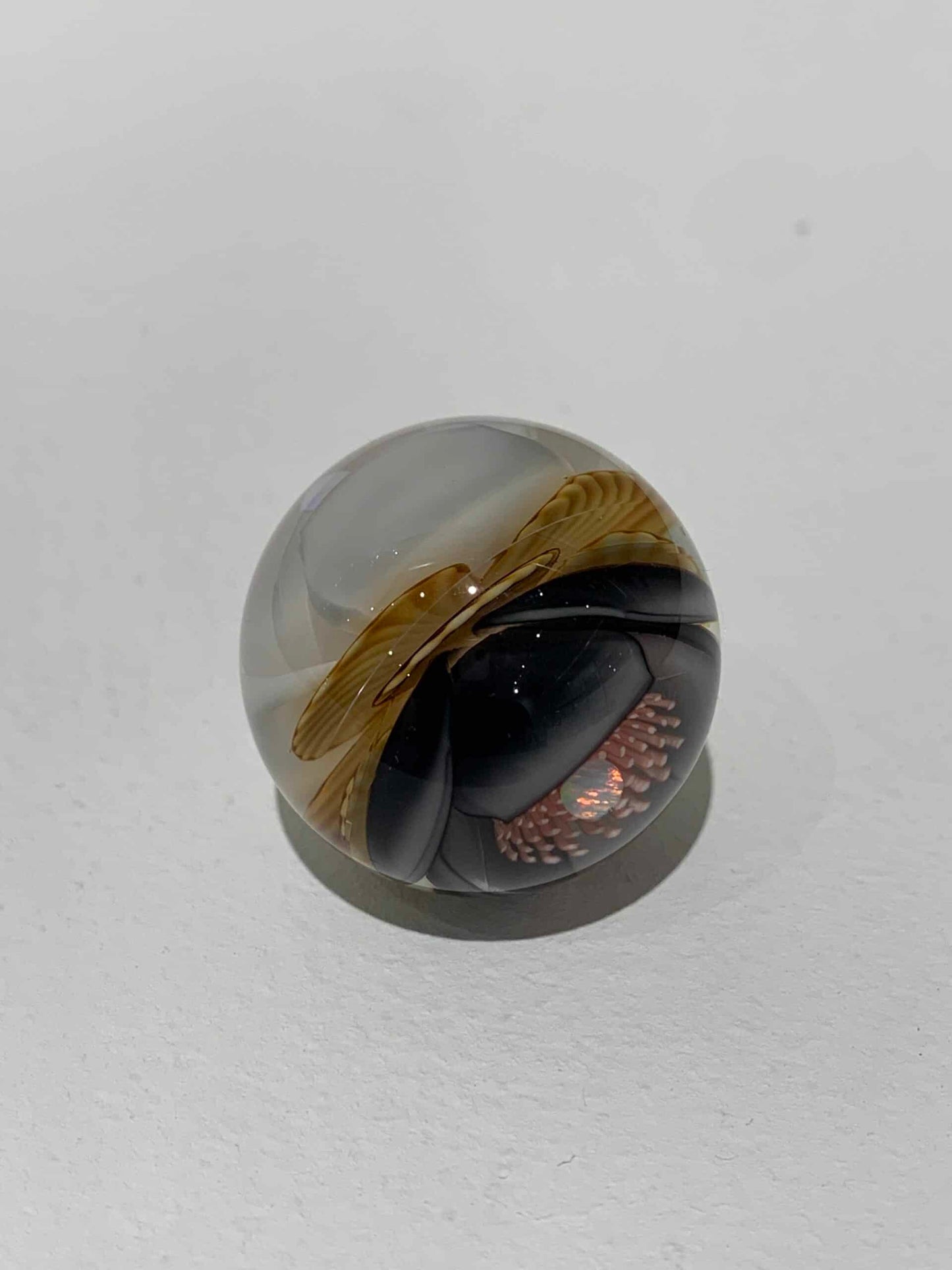 innovative art piece - Black and White Marble by Jared DeLong (Trinkets & Tokens 2022)