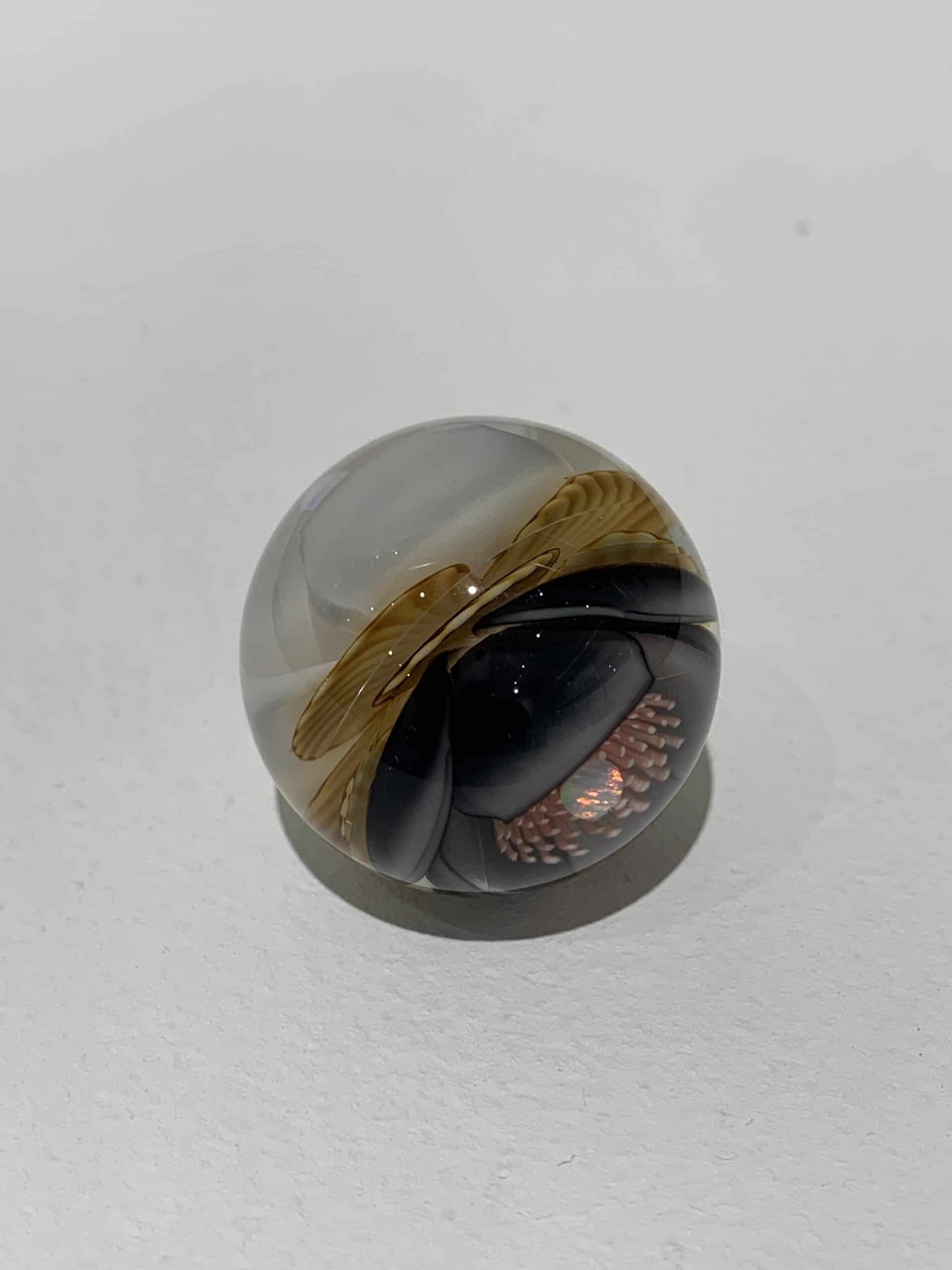 innovative art piece - Black and White Marble by Jared DeLong (Trinkets & Tokens 2022)