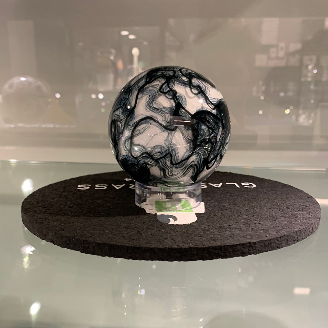 heady art piece - White & Black Marble by Scomo Moanet (SCOPE 2022)