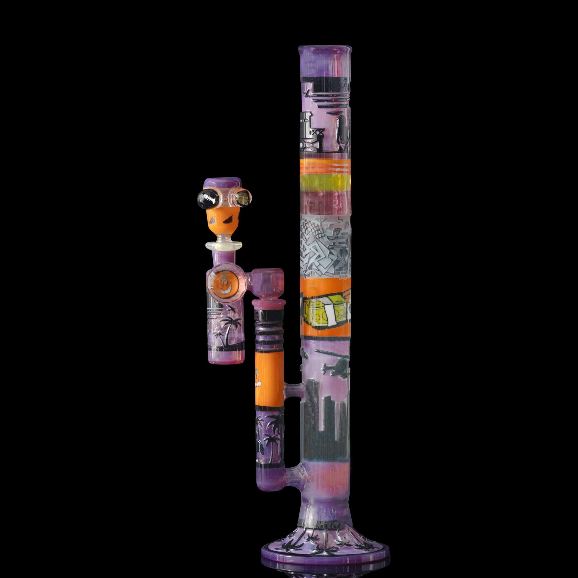 exquisite art piece - Subliminal x Atomik x Groe Straight Tube Set with Dry Catcher (Got the Juice Vol. 2)