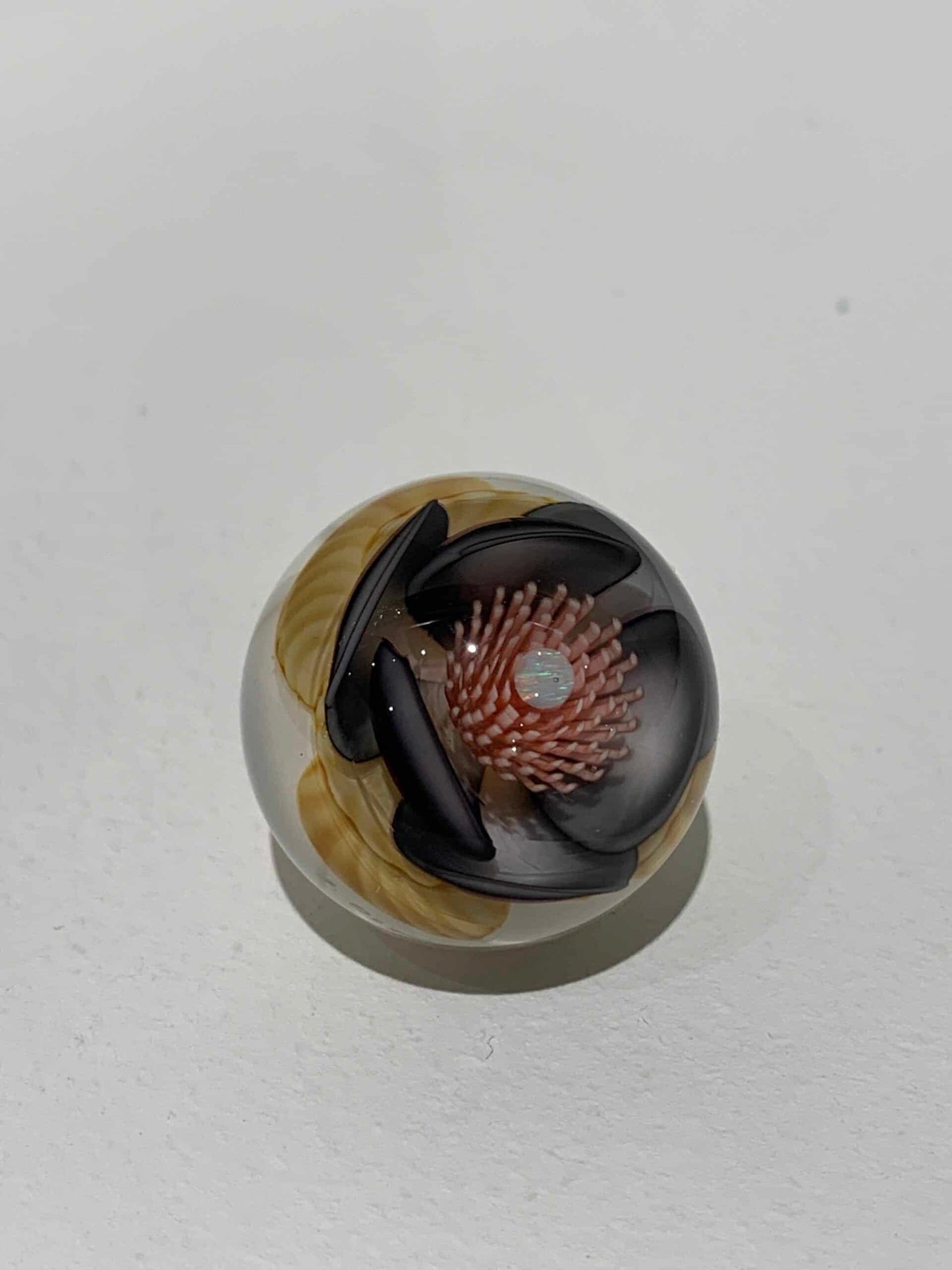 innovative art piece - Black and White Marble by Jared DeLong (Trinkets & Tokens 2022)