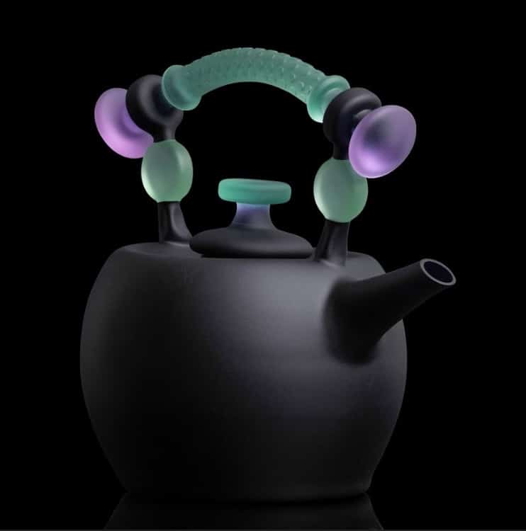exquisite art piece - Black Teapot with Tonic Handle & Cup Set by Jesse Whipkey (2023 Release)