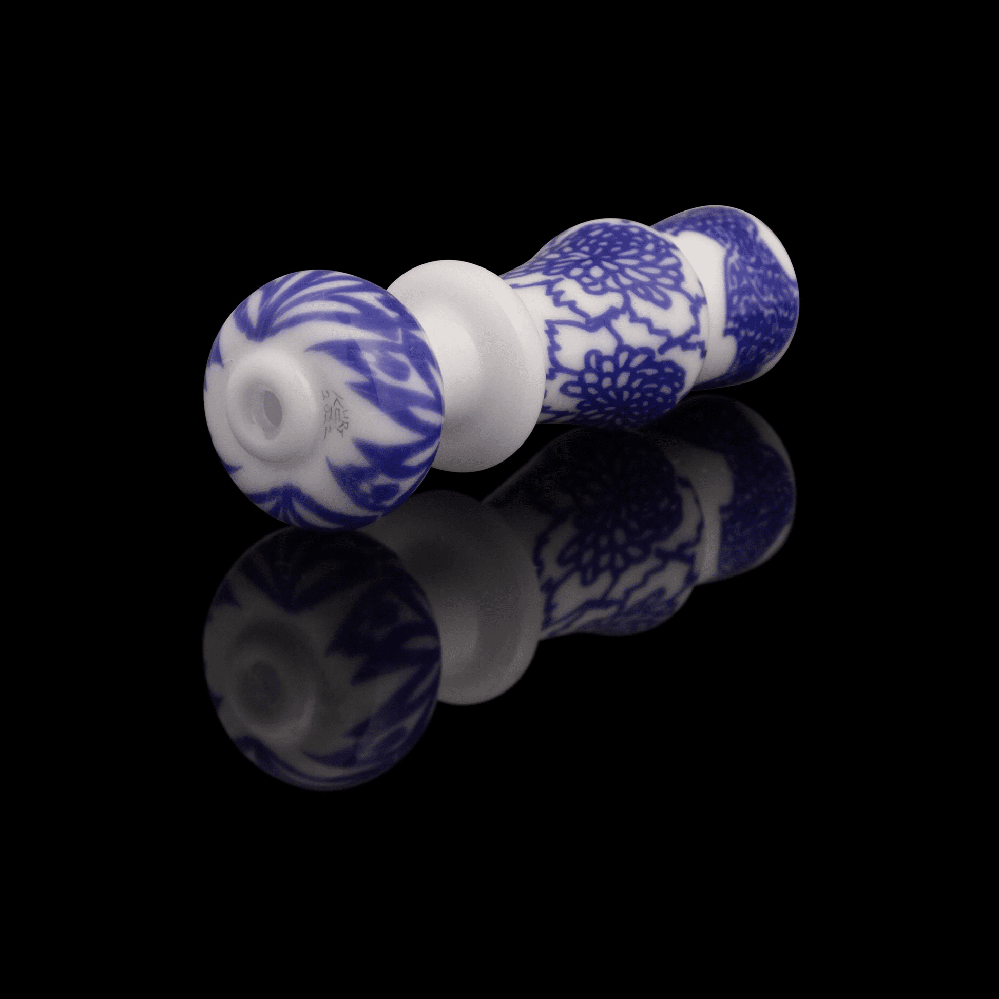 innovative art piece - Chinoserie Chillum (C) by Kurt B (Trinkets & Tokens 2022)